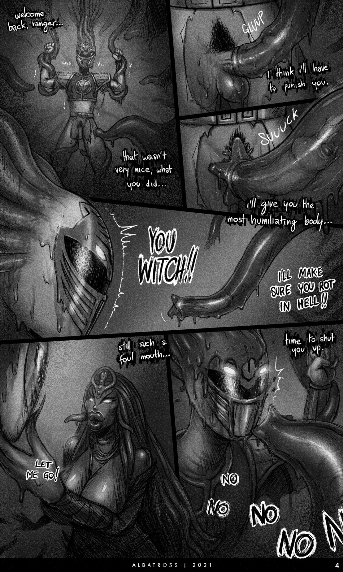 [Albatross] White Ranger Humiliation