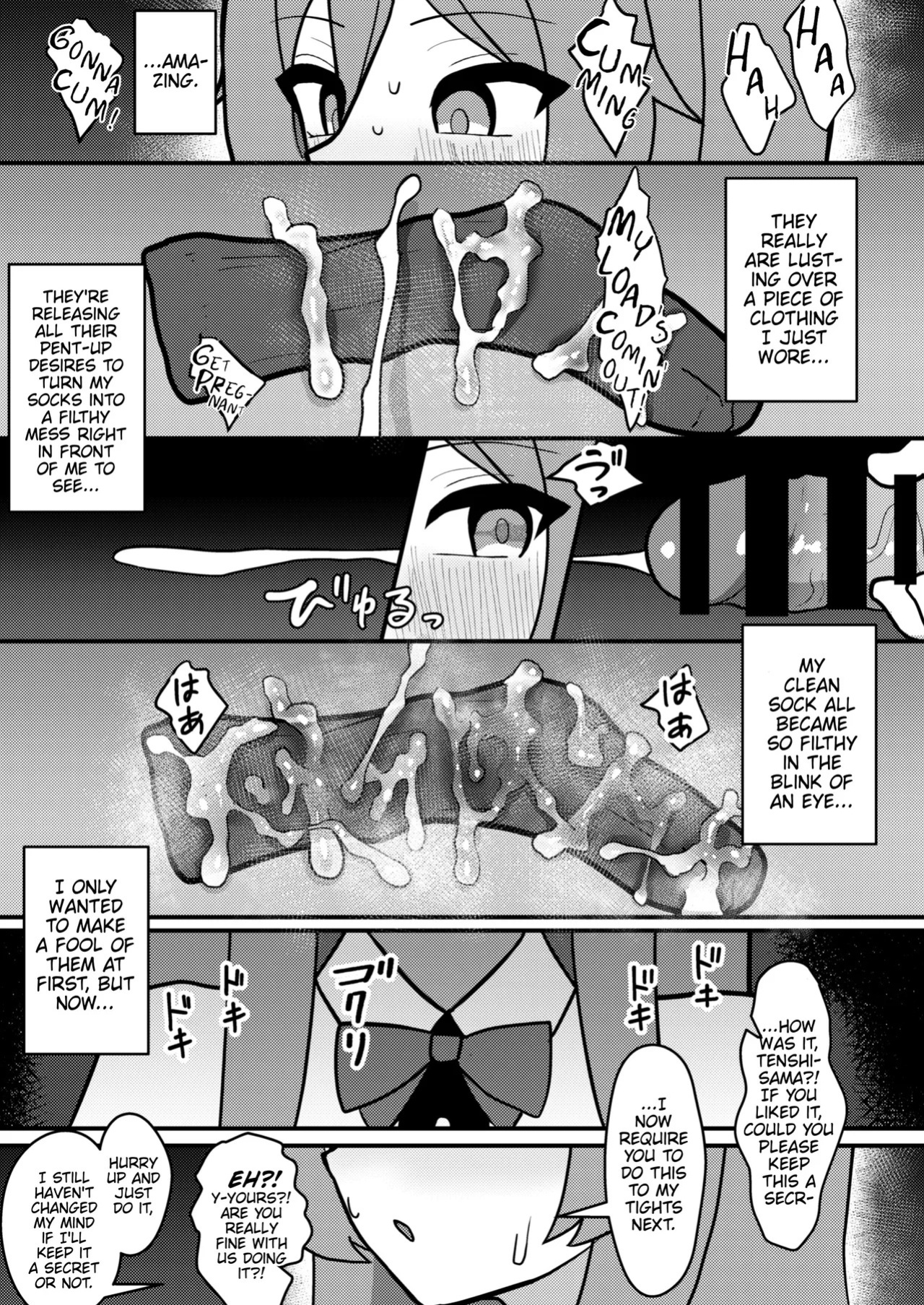 [Enumgata (Zack)] Tenshi-chan wa Semen Play ga Suki | Tenshi-chan Really Loves Semen Play (Touhou Project) [English] [Thighs] [Digital]
