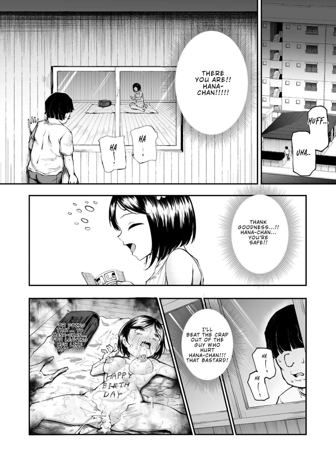 [Nyuu Koubou (Takamaru)] Daisuki Datta Hana-chan ga Happy Birthday-ape Sareta Hi EX Time Slip shite Hannin o Sagashidase!! | The Day my Beloved Hana-chan Got a Happy Birthday Surprise [English]
