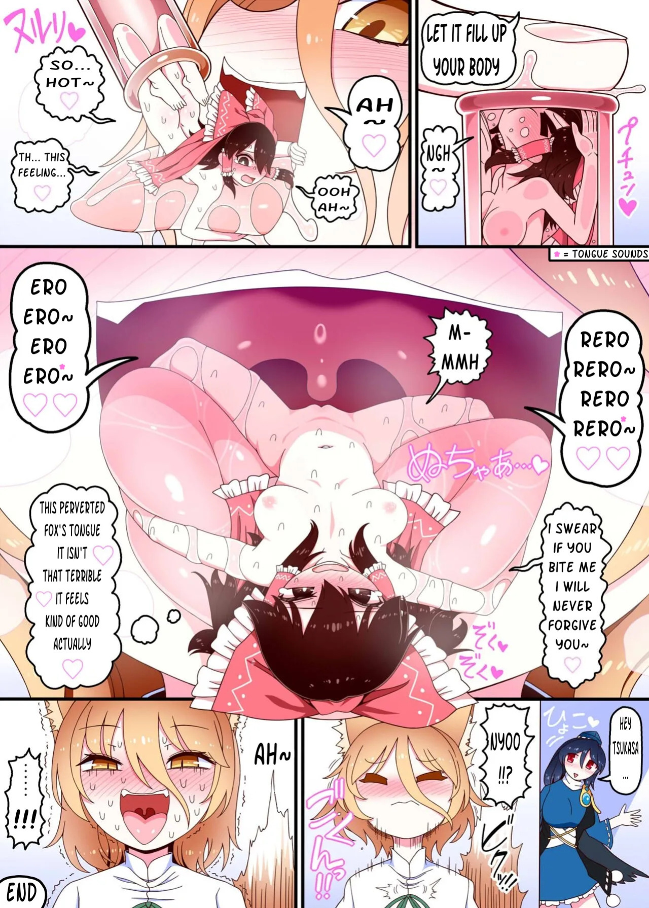 Reimu falls for a lowly fox's trap