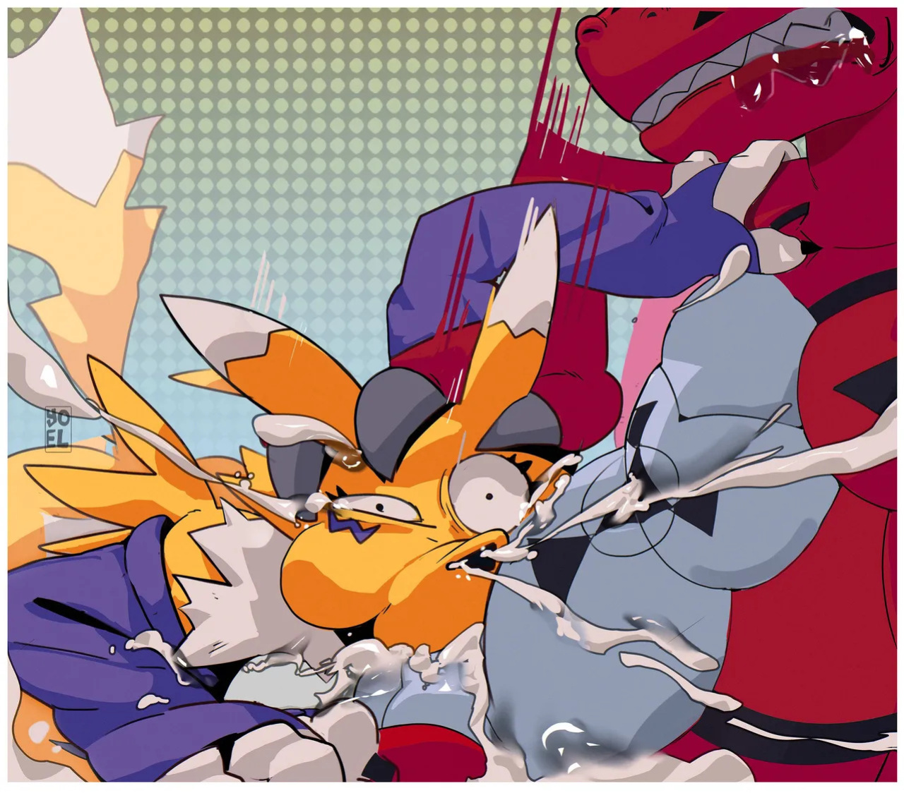[Yoelrabbit (Ghioel)] Guilmon x Renamon