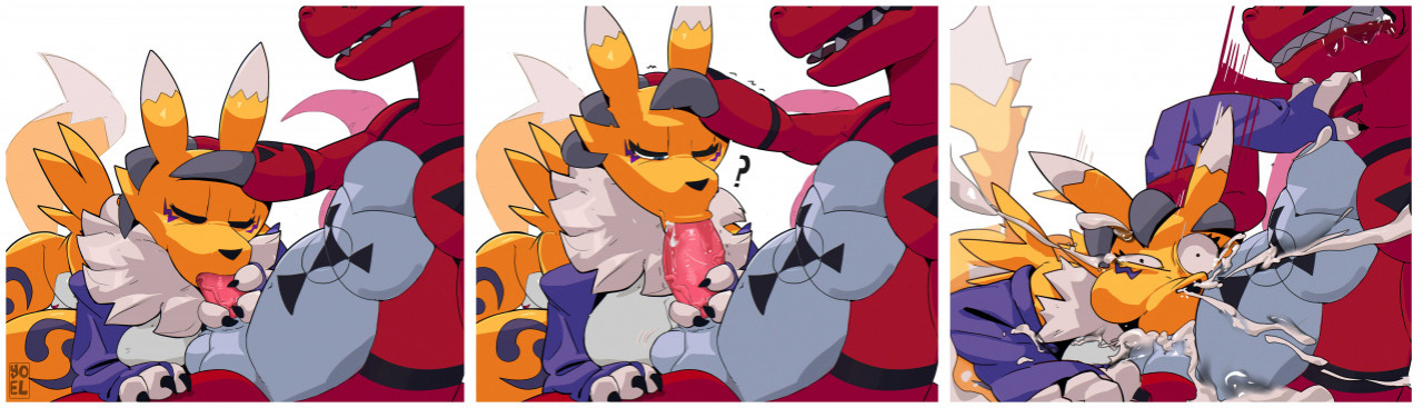 [Yoelrabbit (Ghioel)] Guilmon x Renamon