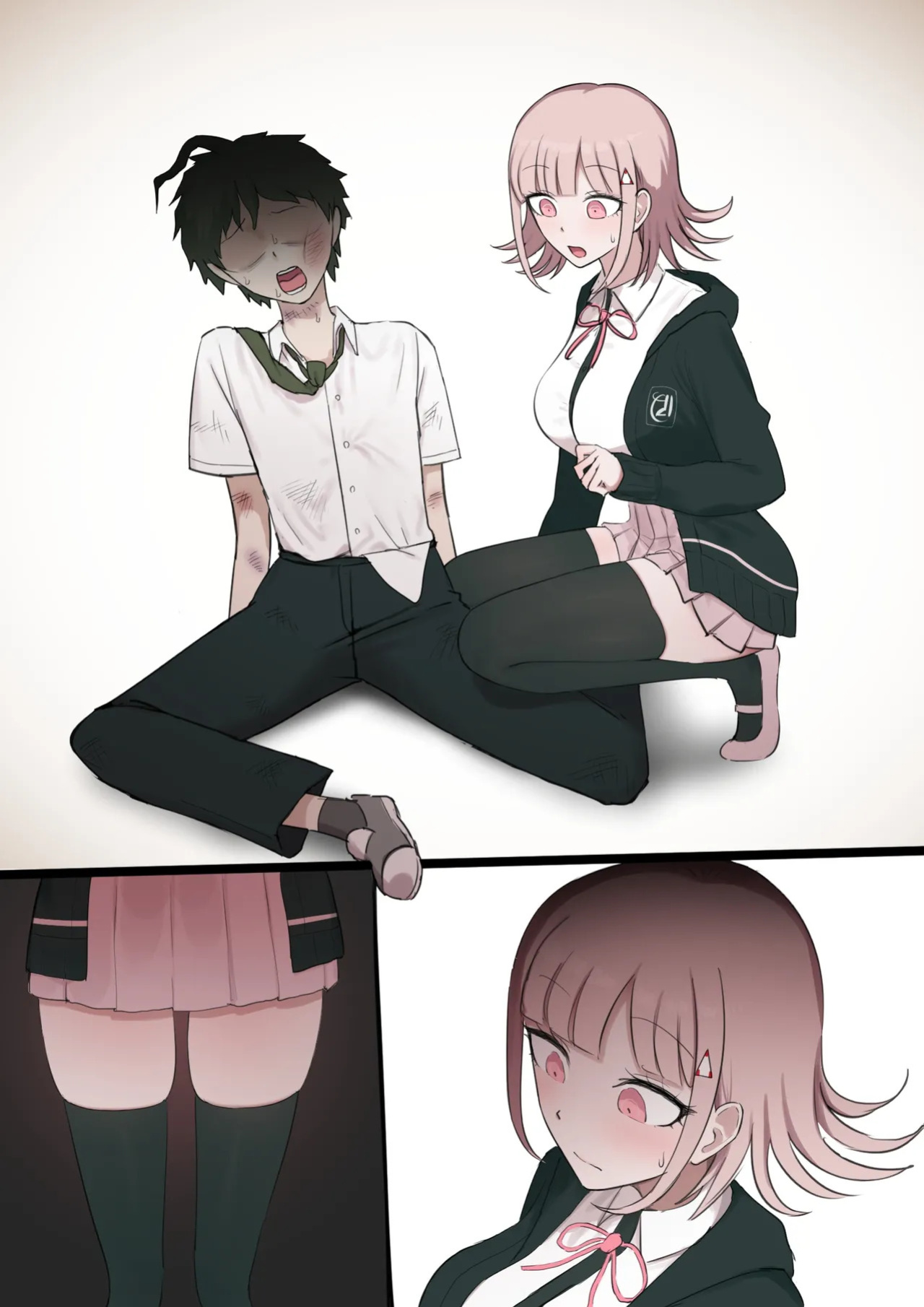 [Giga] Mahiru x Nanami BBC part 1 + Nanami x Mahiru BBC 2 + Nanami ×BBC 3 (Danganronpa 2)