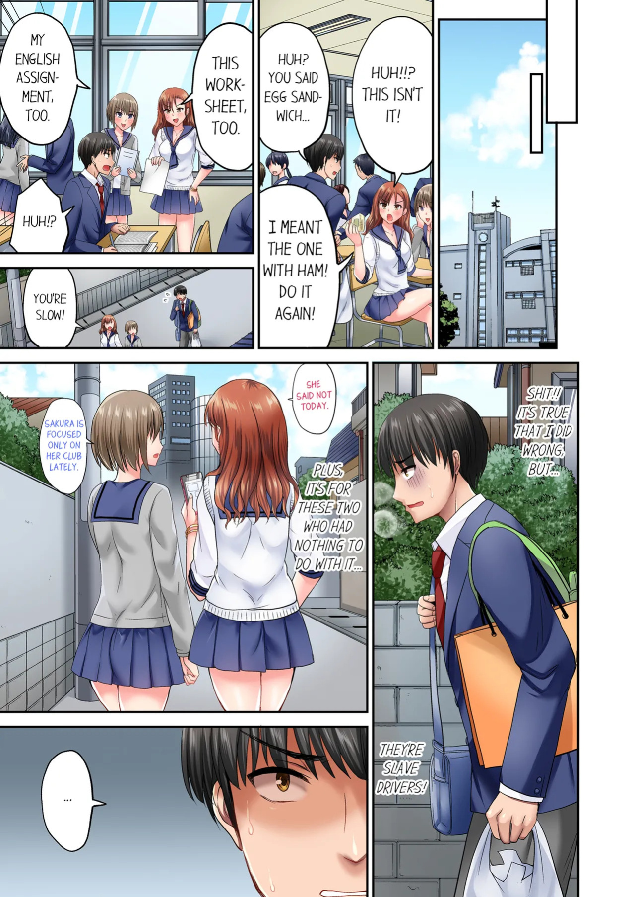 [Takayama Non] Pashiri no Shita Teku, Yabaitte... ~ Ebi Sori Iki Suru Namaiki Gyaru | Bullied Boy's Tongue Revenge Vol.1-13 [English] [Decensored] [Ongoing]
