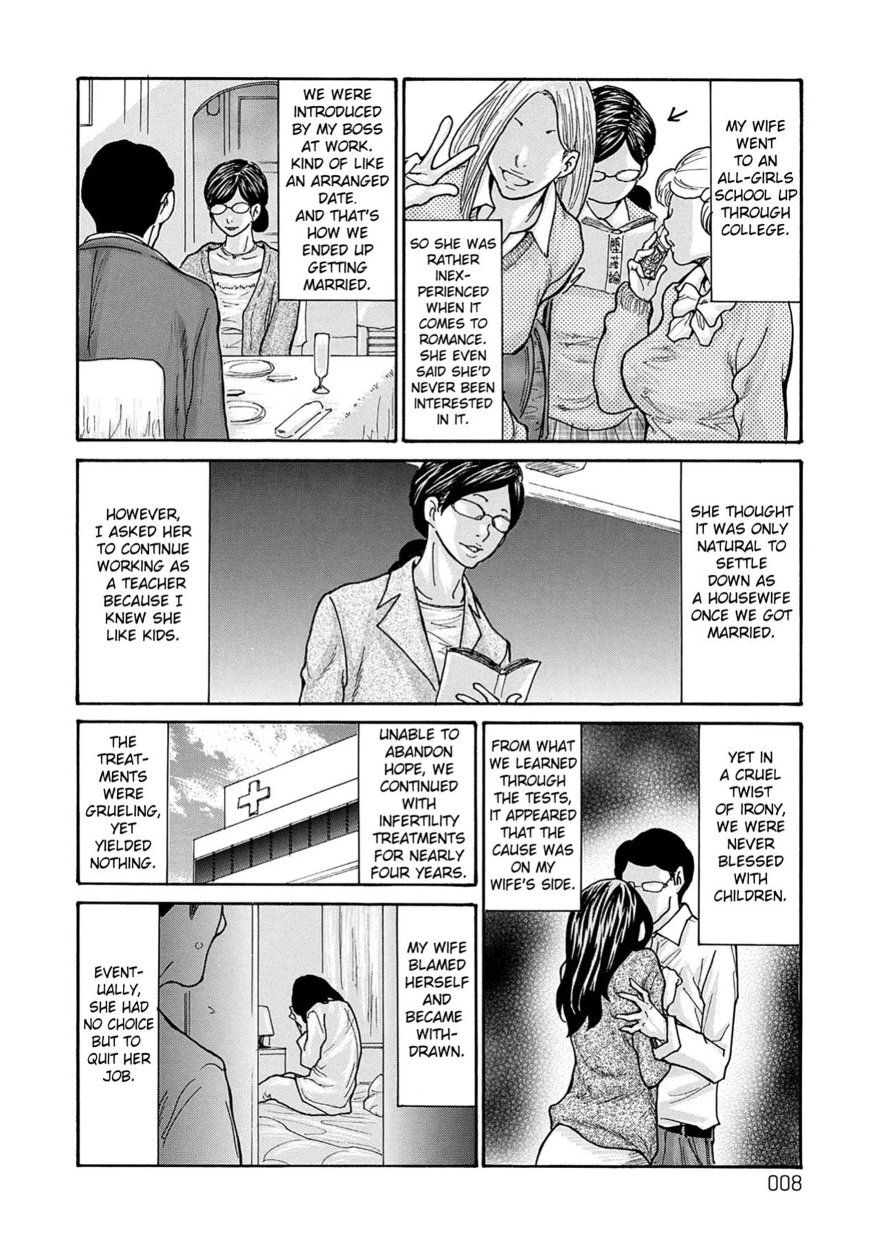 [Aoi Hitori] Shikkarimono no Tsuma ga Kinjo no Fushi ni Netorarete Kairaku Ochi Suru made chapter 1-4 [Digital] [English] [Fated Circle]