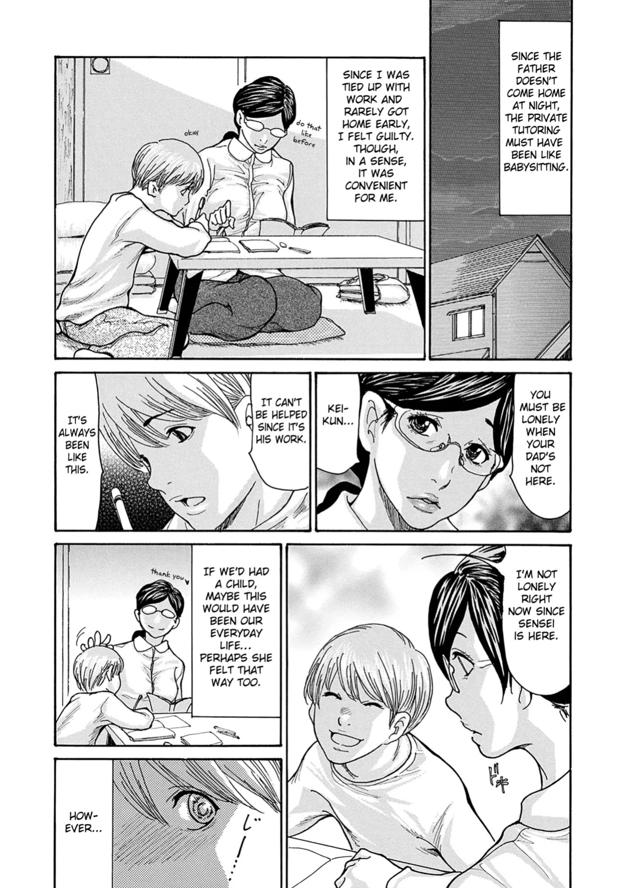 [Aoi Hitori] Shikkarimono no Tsuma ga Kinjo no Fushi ni Netorarete Kairaku Ochi Suru made chapter 1-4 [Digital] [English] [Fated Circle]