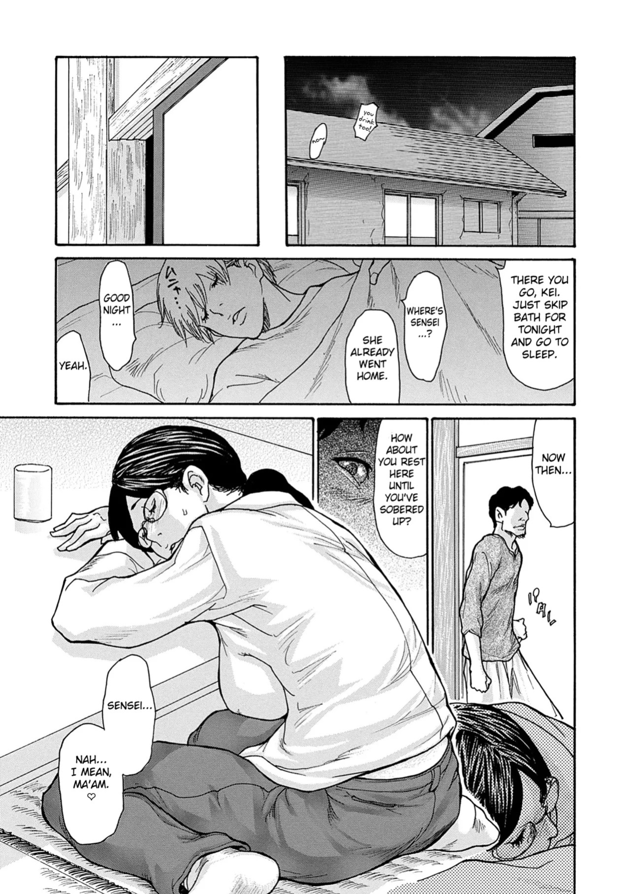 [Aoi Hitori] Shikkarimono no Tsuma ga Kinjo no Fushi ni Netorarete Kairaku Ochi Suru made chapter 1-4 [Digital] [English] [Fated Circle]