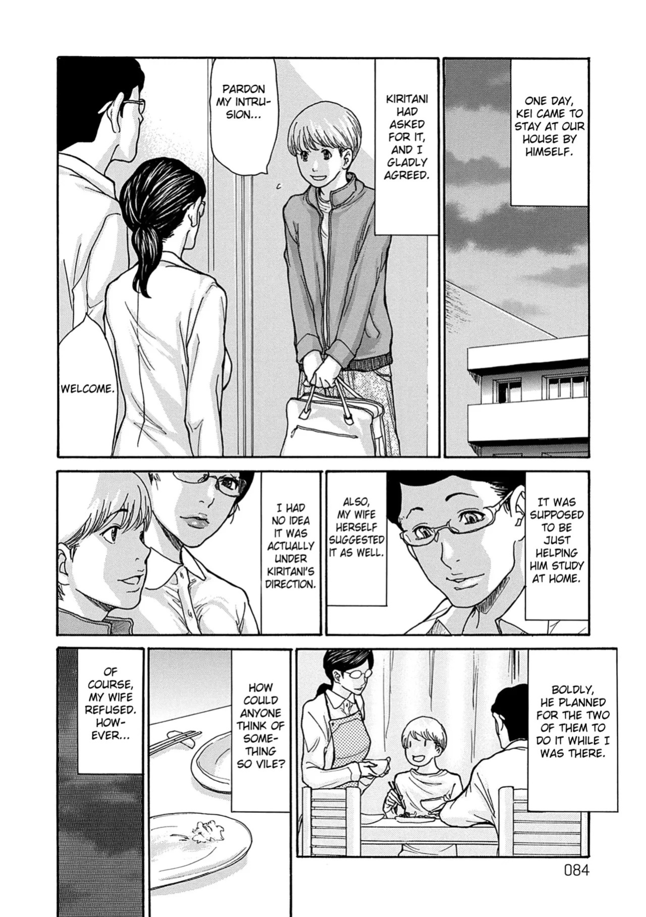 [Aoi Hitori] Shikkarimono no Tsuma ga Kinjo no Fushi ni Netorarete Kairaku Ochi Suru made chapter 1-4 [Digital] [English] [Fated Circle]