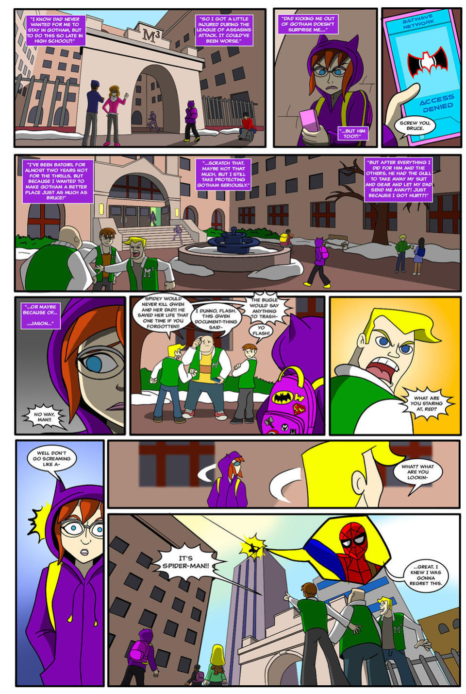 [AnTyep] Spider-Man and Batgirl (Ongoing) [Singular Page Edit]