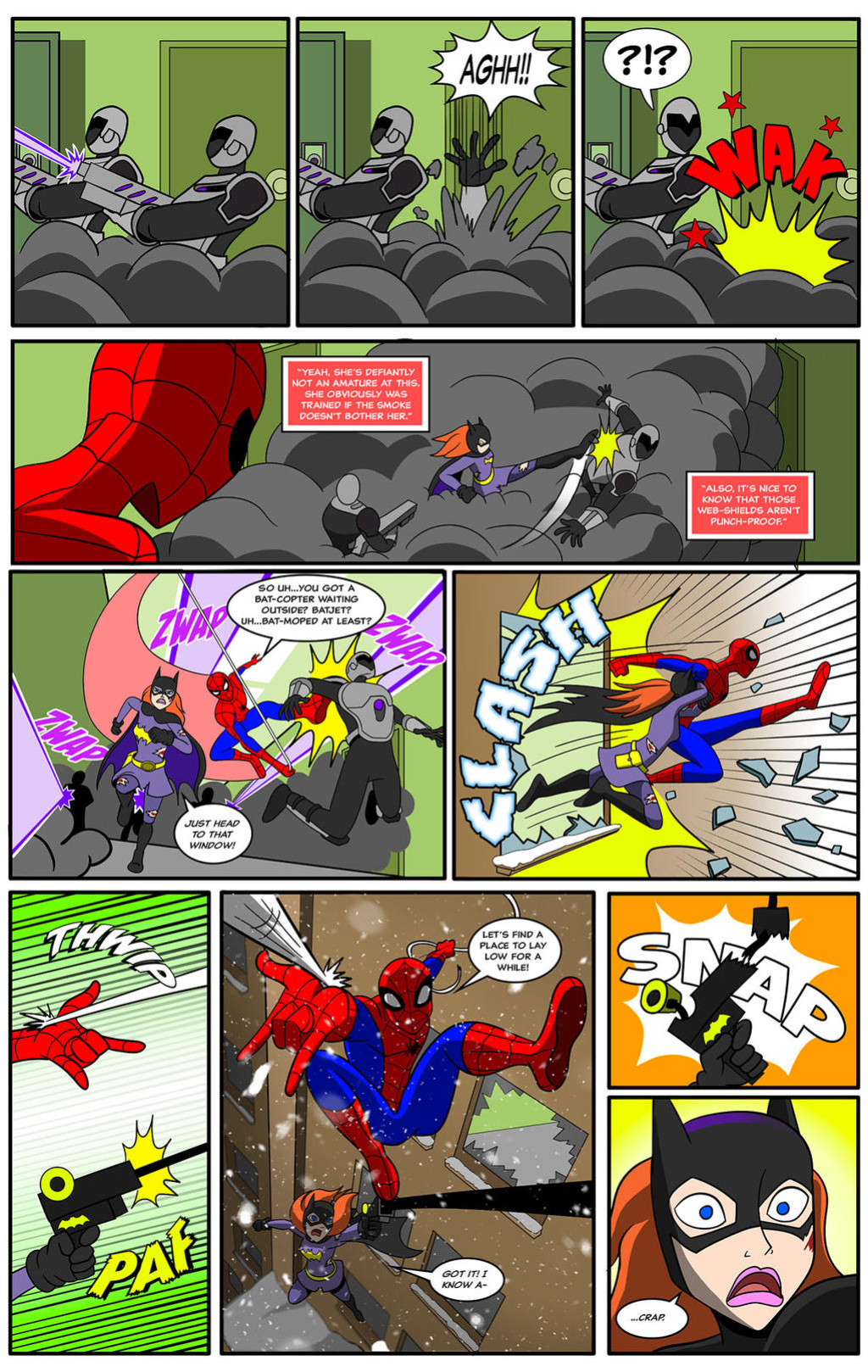 [AnTyep] Spider-Man and Batgirl (Ongoing) [Singular Page Edit]