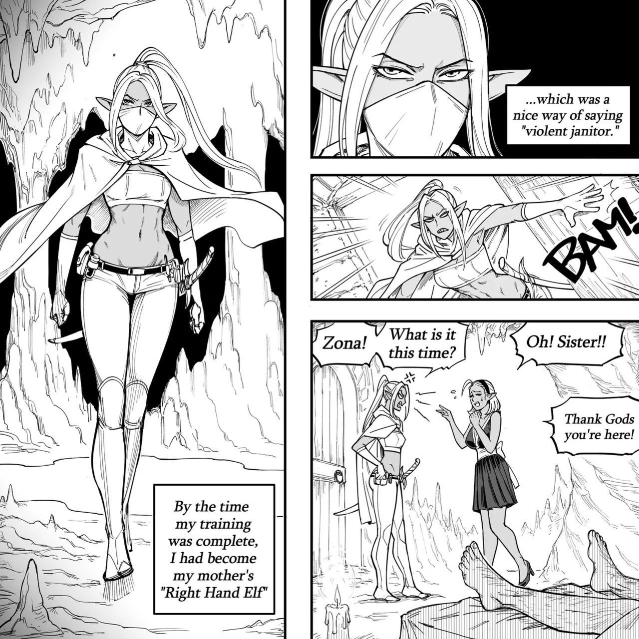 [BB (Baalbuddy)] My Dark Elf Stepsister Won't Leave Me Alone | ch.1-4 [ongoing]