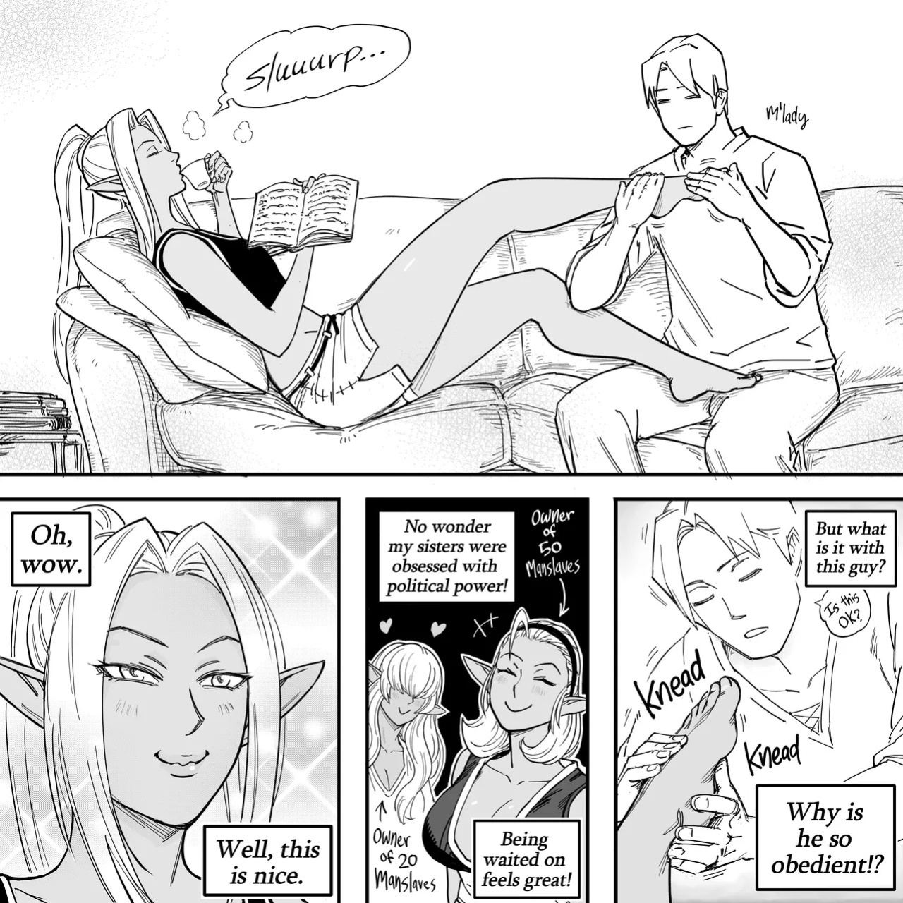 [BB (Baalbuddy)] My Dark Elf Stepsister Won't Leave Me Alone | ch.1-4 [ongoing]