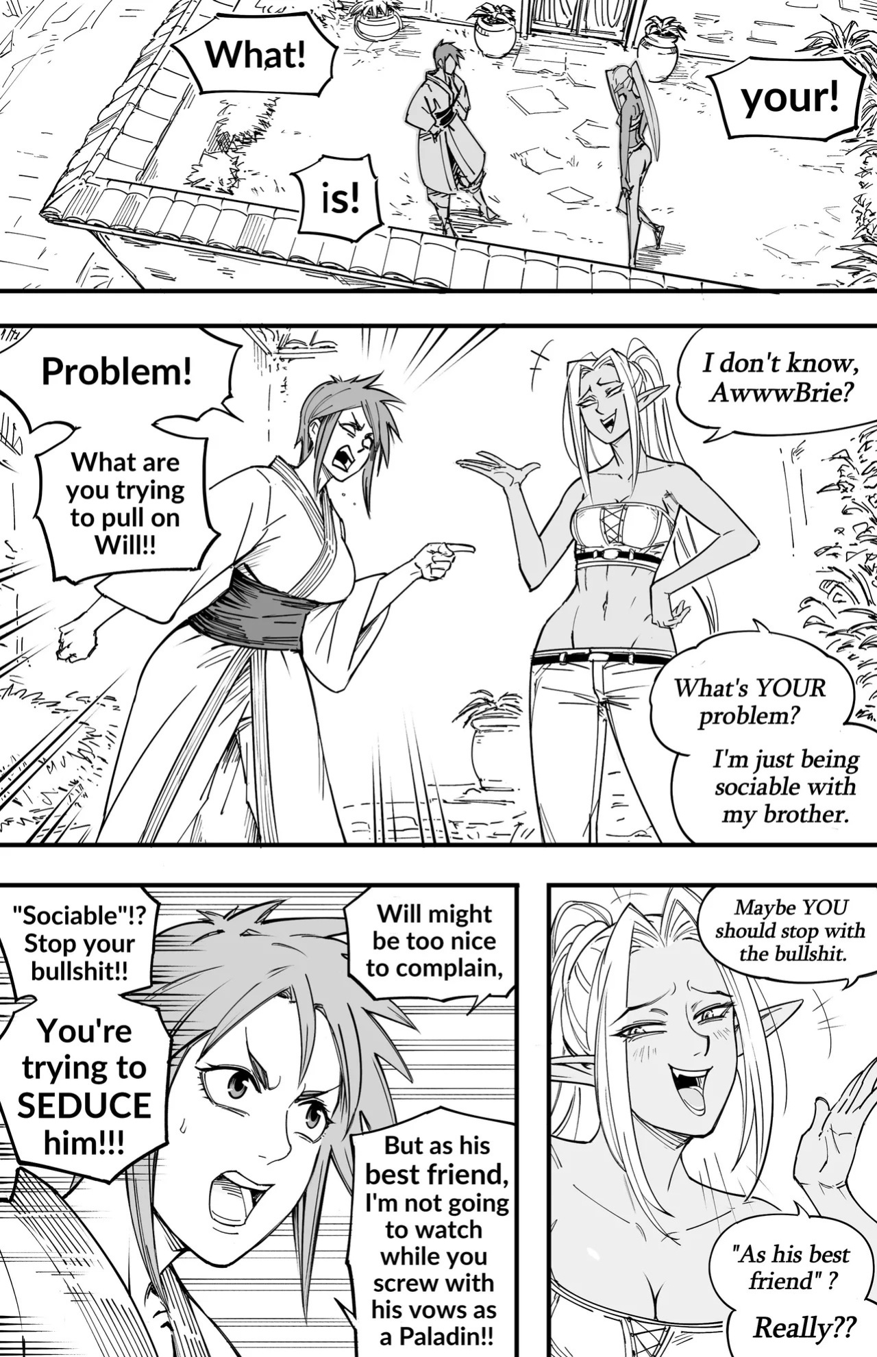 [BB (Baalbuddy)] My Dark Elf Stepsister Won't Leave Me Alone | ch.1-4 [ongoing]