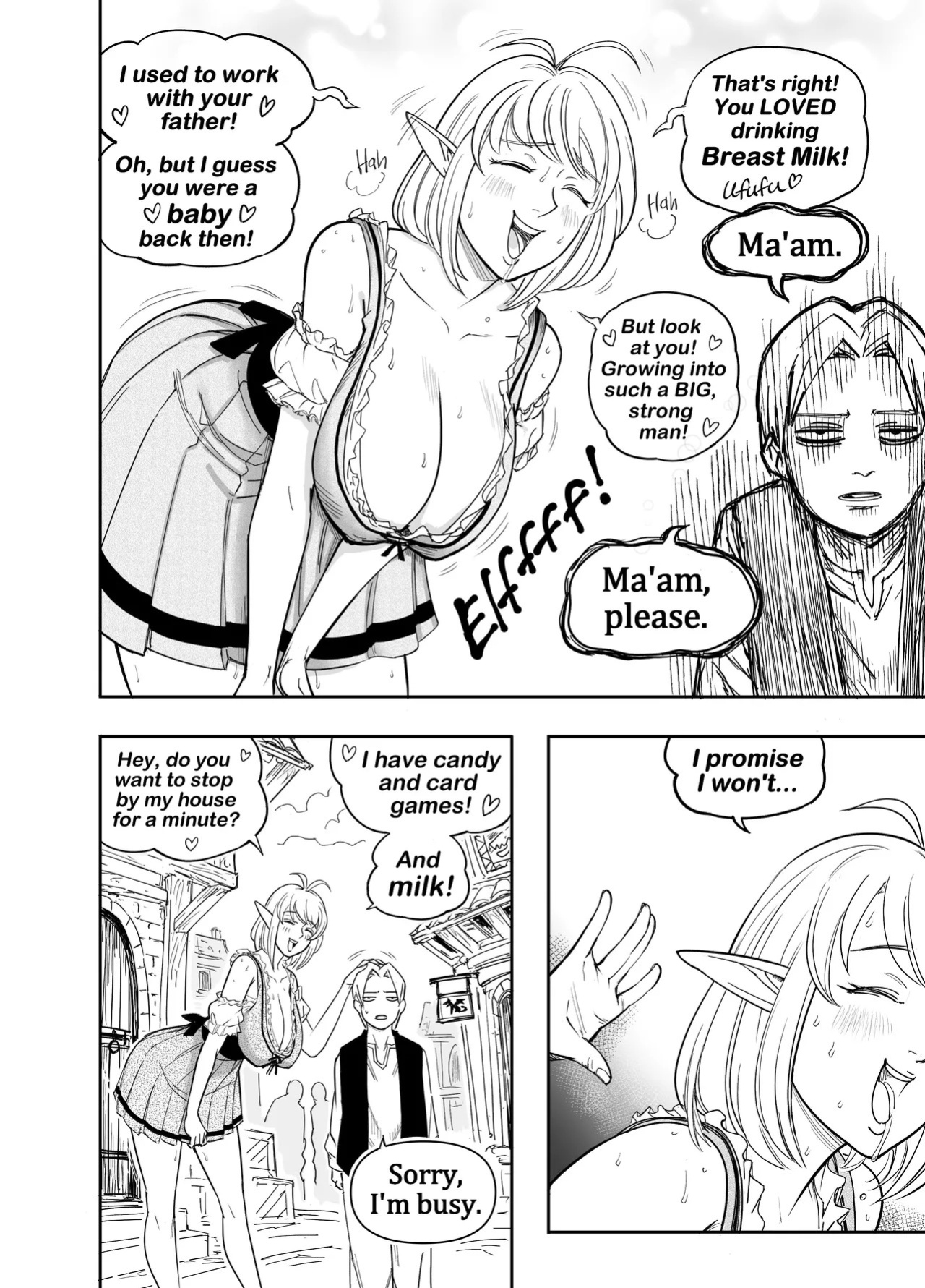 [BB (Baalbuddy)] My Dark Elf Stepsister Won't Leave Me Alone | ch.1-4 [ongoing]