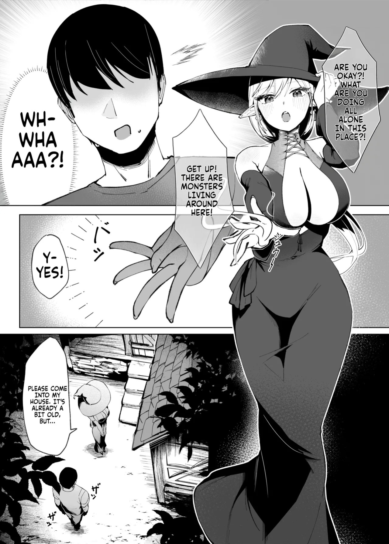 [POTATO BOMB (Chochomi)] Isekai Tensei shitara Seiyoku MAX Majo ni Osoware Doutei Sotsugyou Shichaimashita | When I reincarnated in another world I got attacked... by a max horny witch and lost my virginity! [English] [FallenGames] [Digital]