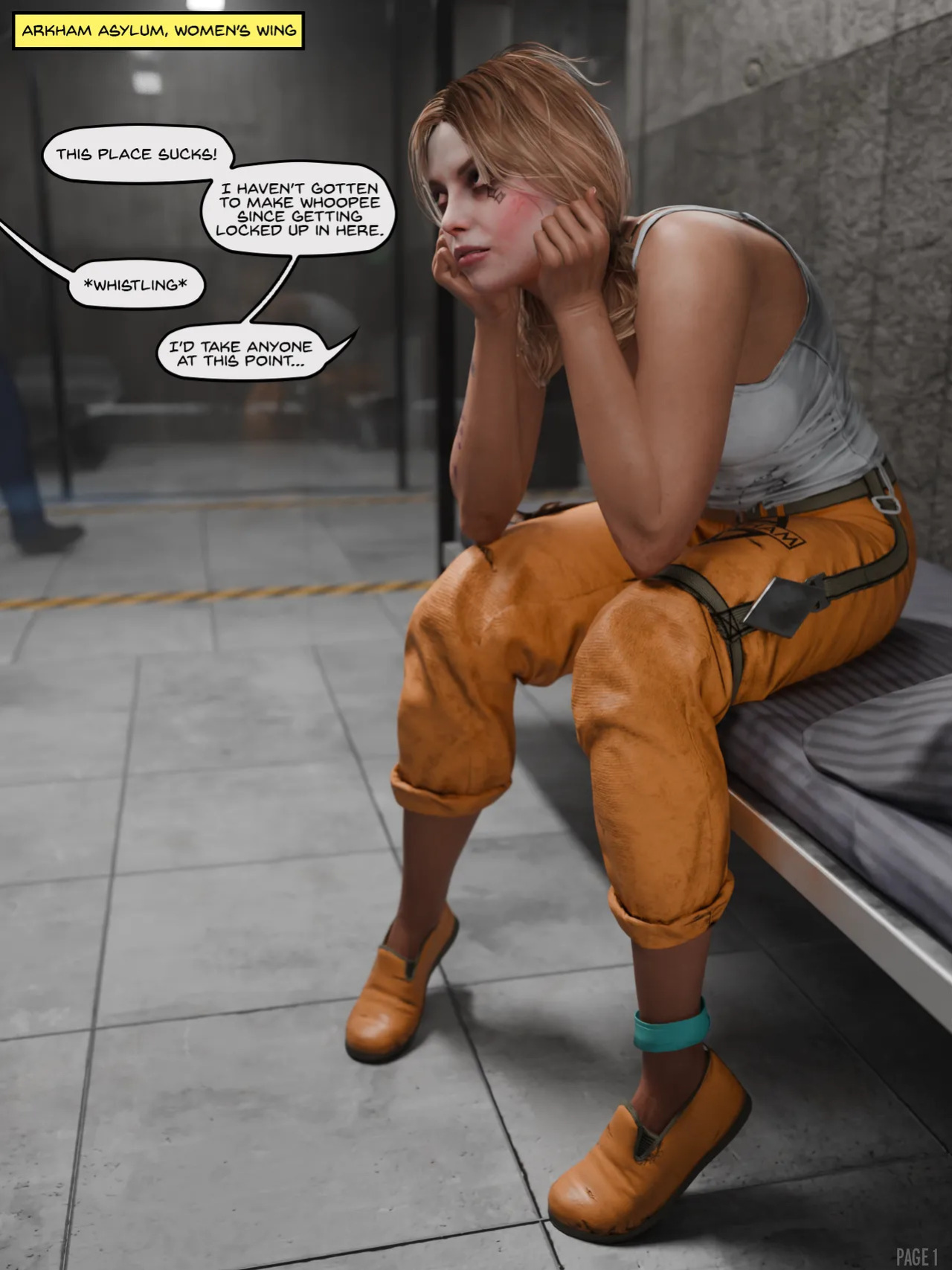 [Quick E] Arkham Asylum Glory Hole (Prisoner Outfit)