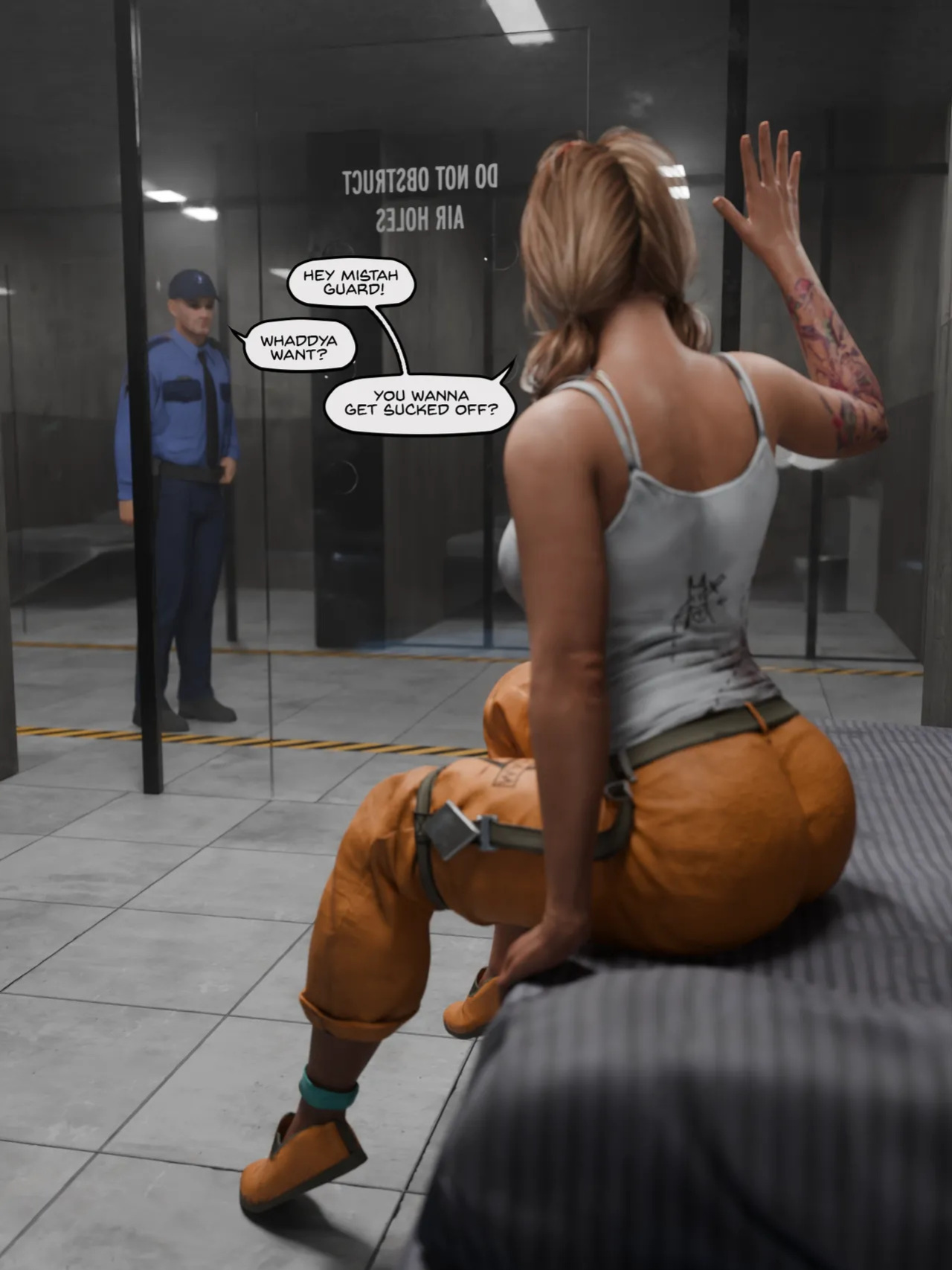 [Quick E] Arkham Asylum Glory Hole (Prisoner Outfit)