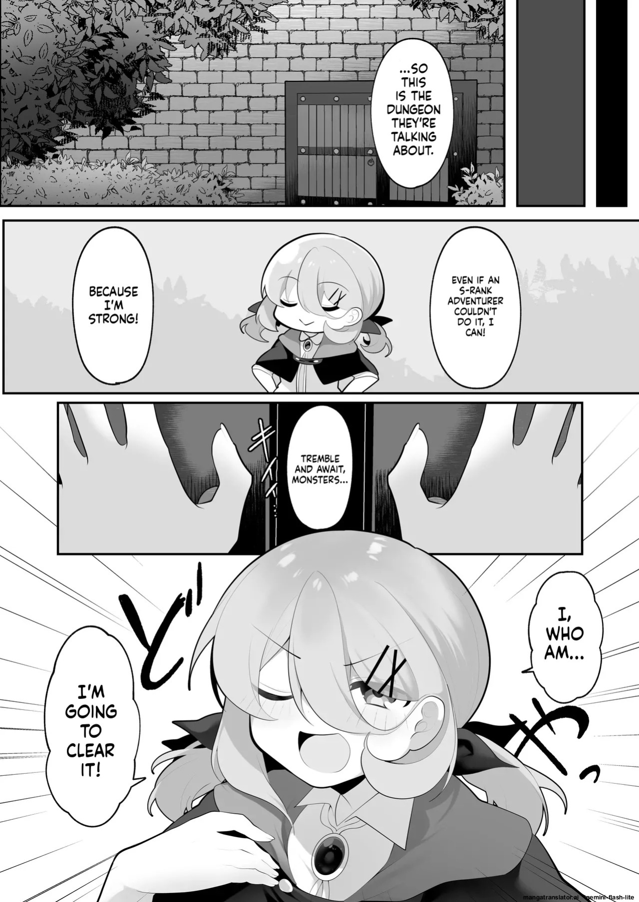 [Me no Kataki (Akinashi Koyomi)] Jishou Tensai Shoujo, Ero Trap Dungeon ni Idomu ~Sugureta Zunou to Boudai na Maryoku to Saikyou no Omamori de Musou Shimasu~ [English] [SCANMTL]