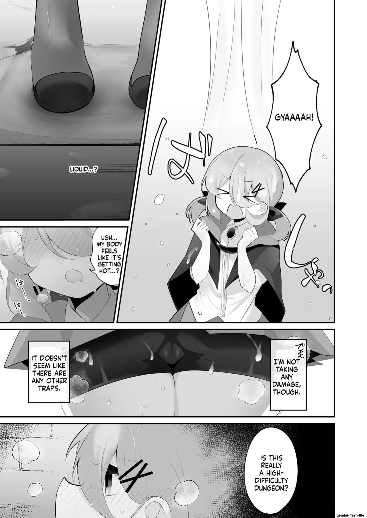 [Me no Kataki (Akinashi Koyomi)] Jishou Tensai Shoujo, Ero Trap Dungeon ni Idomu ~Sugureta Zunou to Boudai na Maryoku to Saikyou no Omamori de Musou Shimasu~ [English] [SCANMTL]