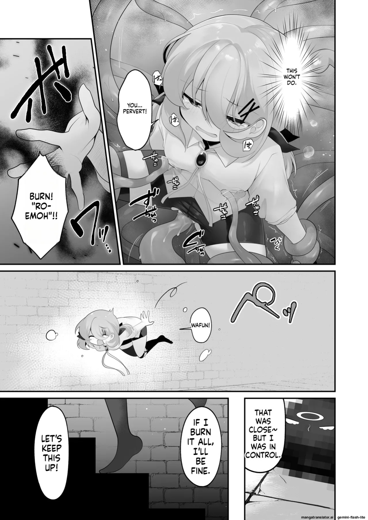 [Me no Kataki (Akinashi Koyomi)] Jishou Tensai Shoujo, Ero Trap Dungeon ni Idomu ~Sugureta Zunou to Boudai na Maryoku to Saikyou no Omamori de Musou Shimasu~ [English] [SCANMTL]