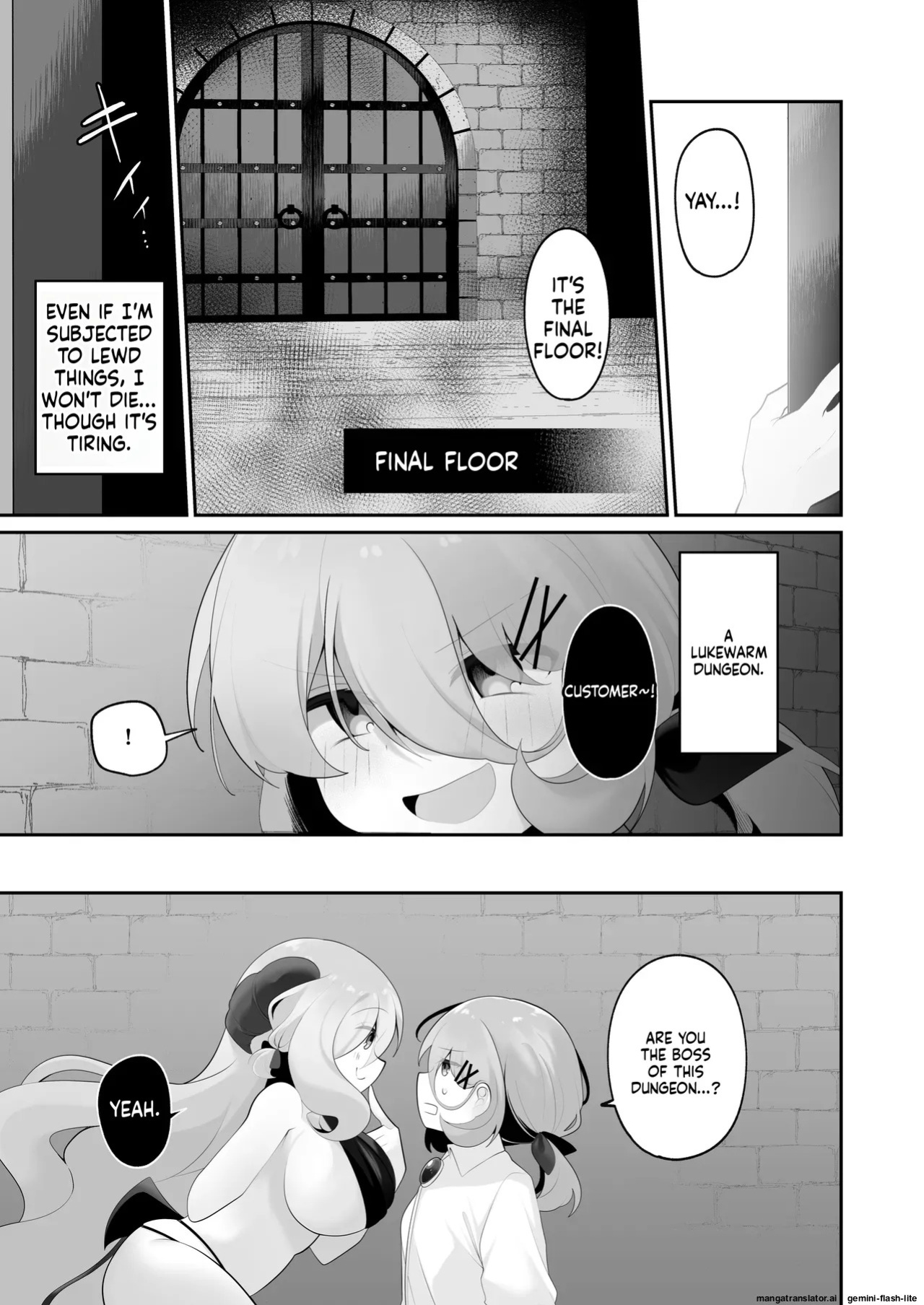 [Me no Kataki (Akinashi Koyomi)] Jishou Tensai Shoujo, Ero Trap Dungeon ni Idomu ~Sugureta Zunou to Boudai na Maryoku to Saikyou no Omamori de Musou Shimasu~ [English] [SCANMTL]