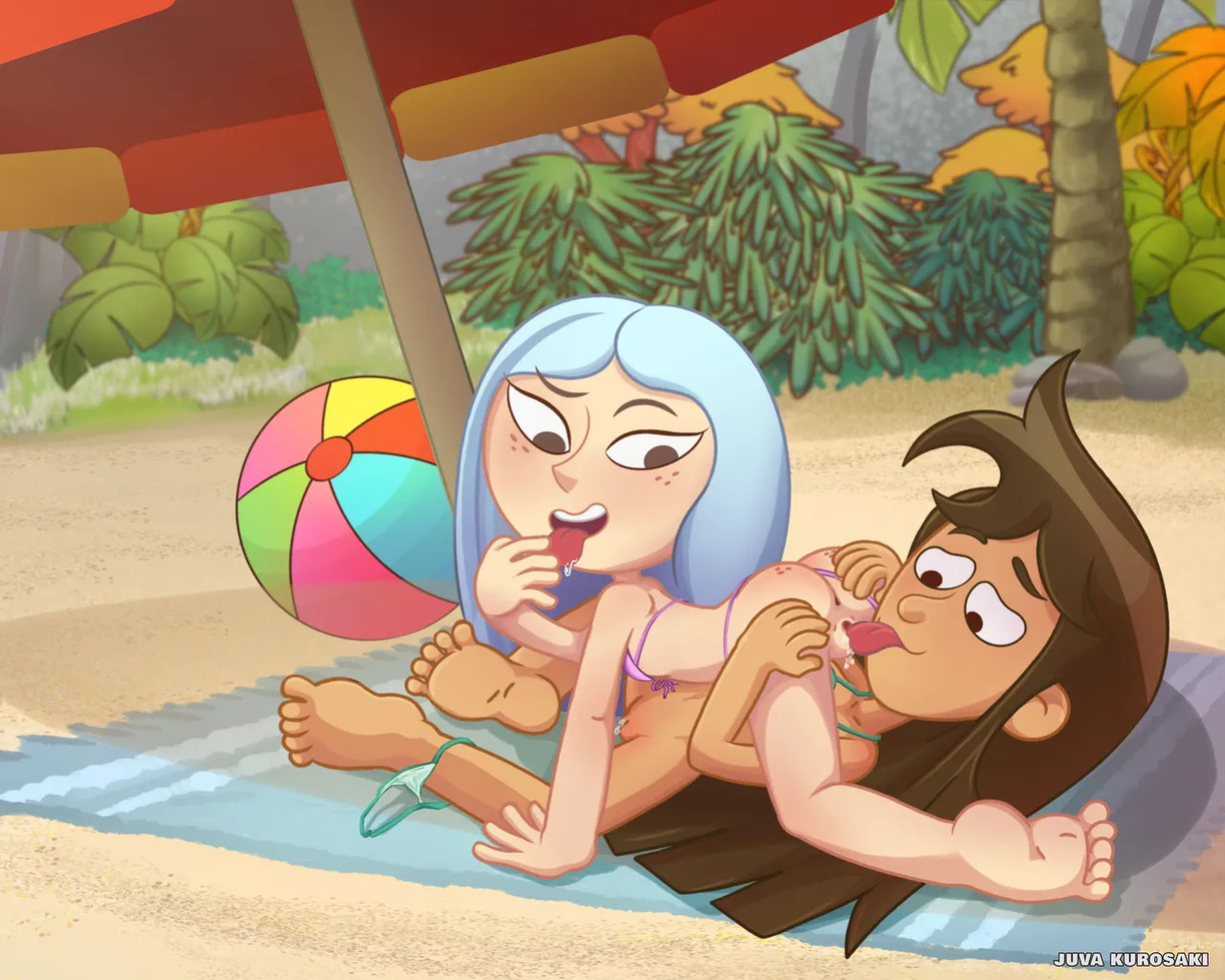 [JuvaKurosaki] Molly & Friends at the beach (The Ghost & Molly McGee)
