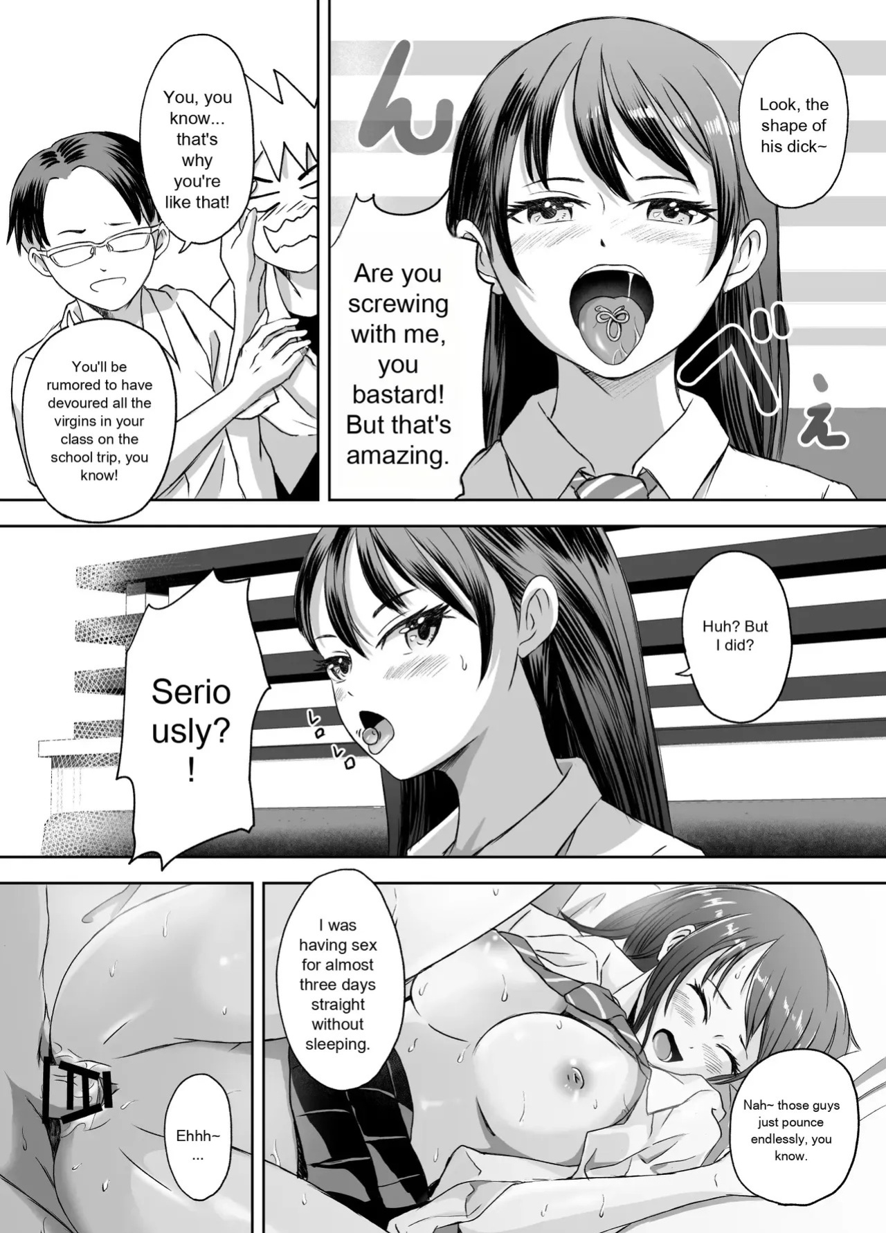 [Meganeko] The Story of How I Became a High School Girl Before the School Trip
