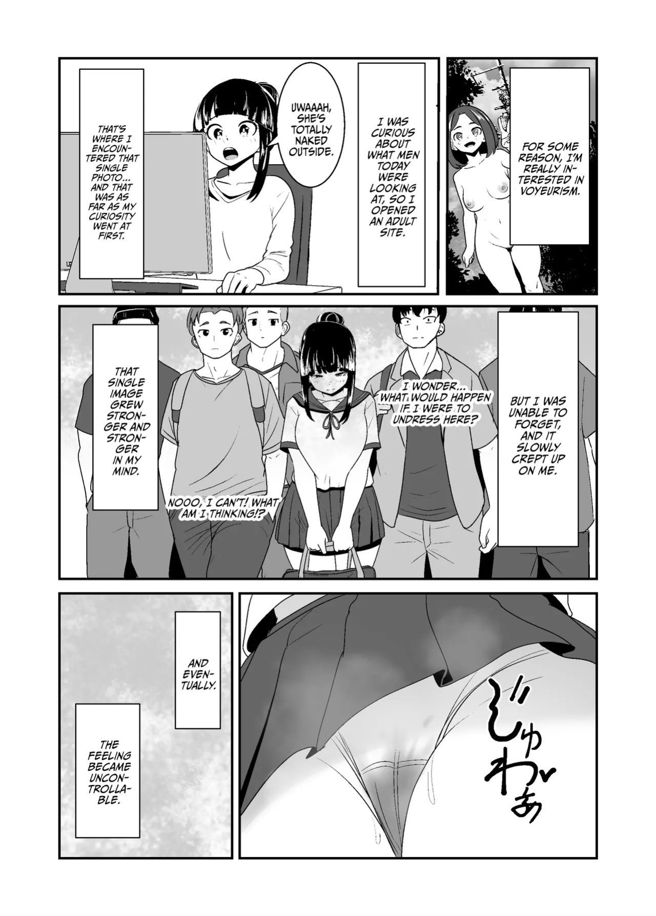 [Waiwai Seisaku] Roshutsu Shoujo no Gakkou no Kaidan | An Exhibitionist Girl's Strange Tale of Pleasure At School [English] {Doujins.com}