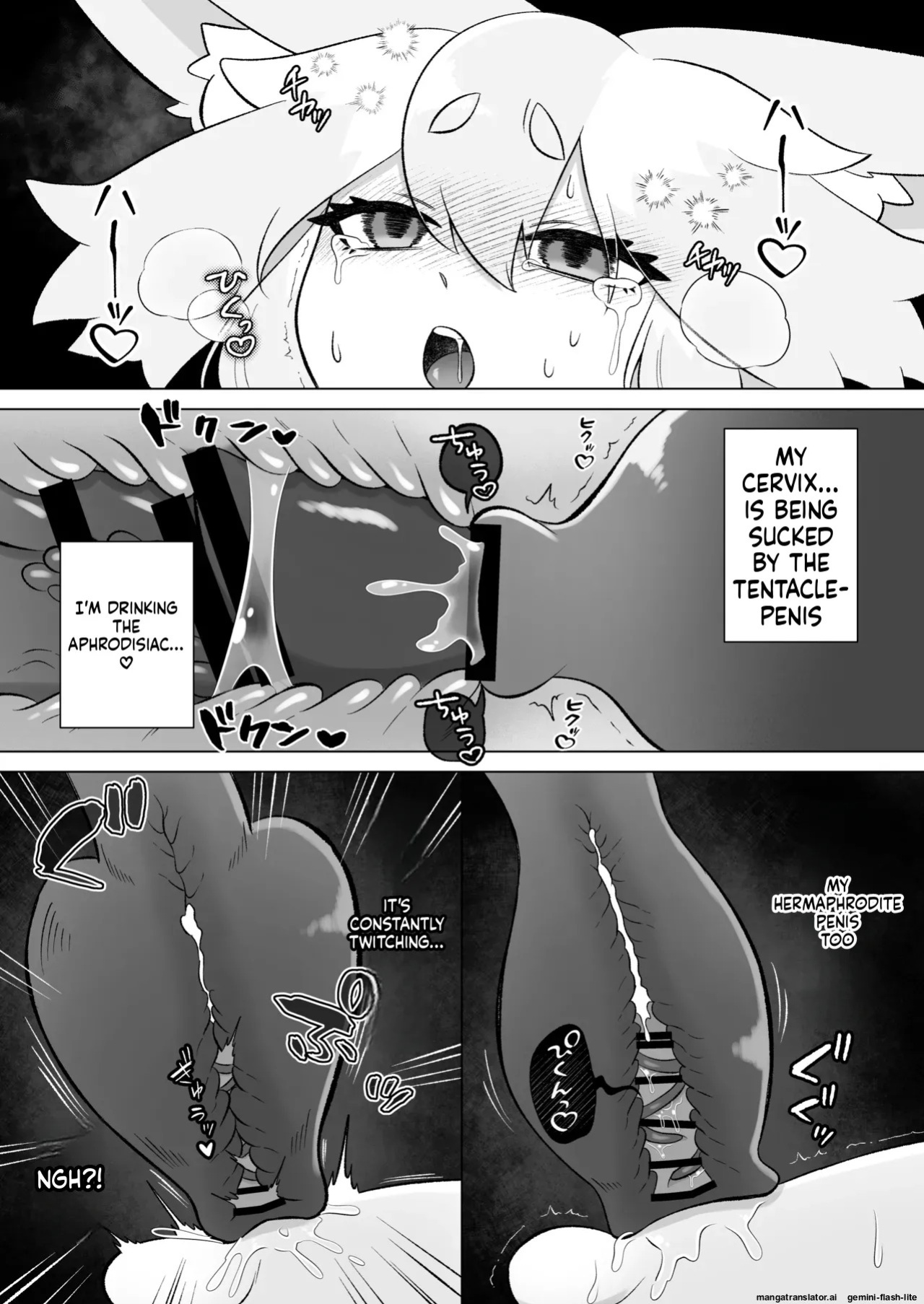 [Moto no Hondana (Moto)] Minarai futanari Inma ga Shokushu Onanii de Kairaku Zecchou Tanren suru Ohanashi [English] [SCANMTL]