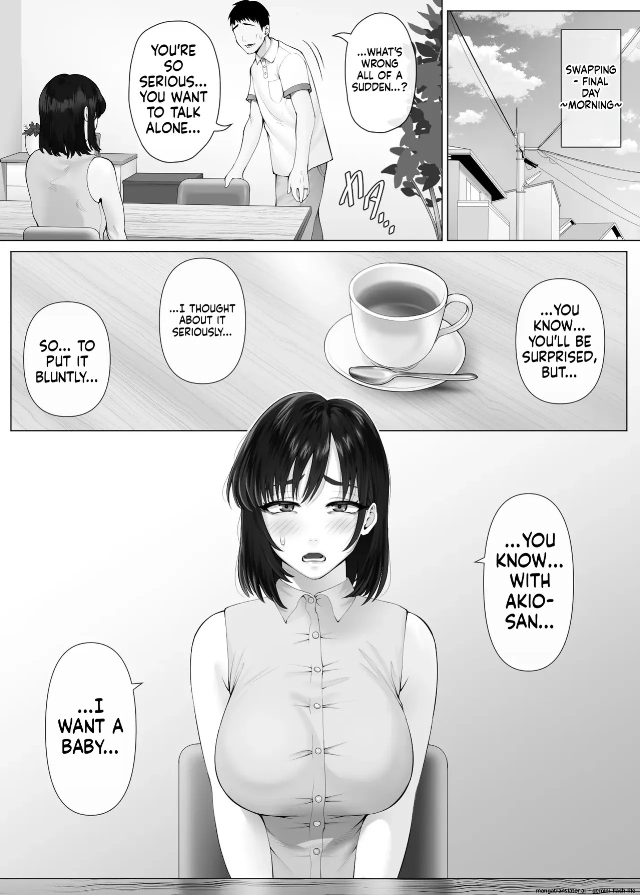 [Mitsumitsu Niku (Hikitogu)] LeveChi na Swapping 3 ~Honrosareru Fuufu Hen~