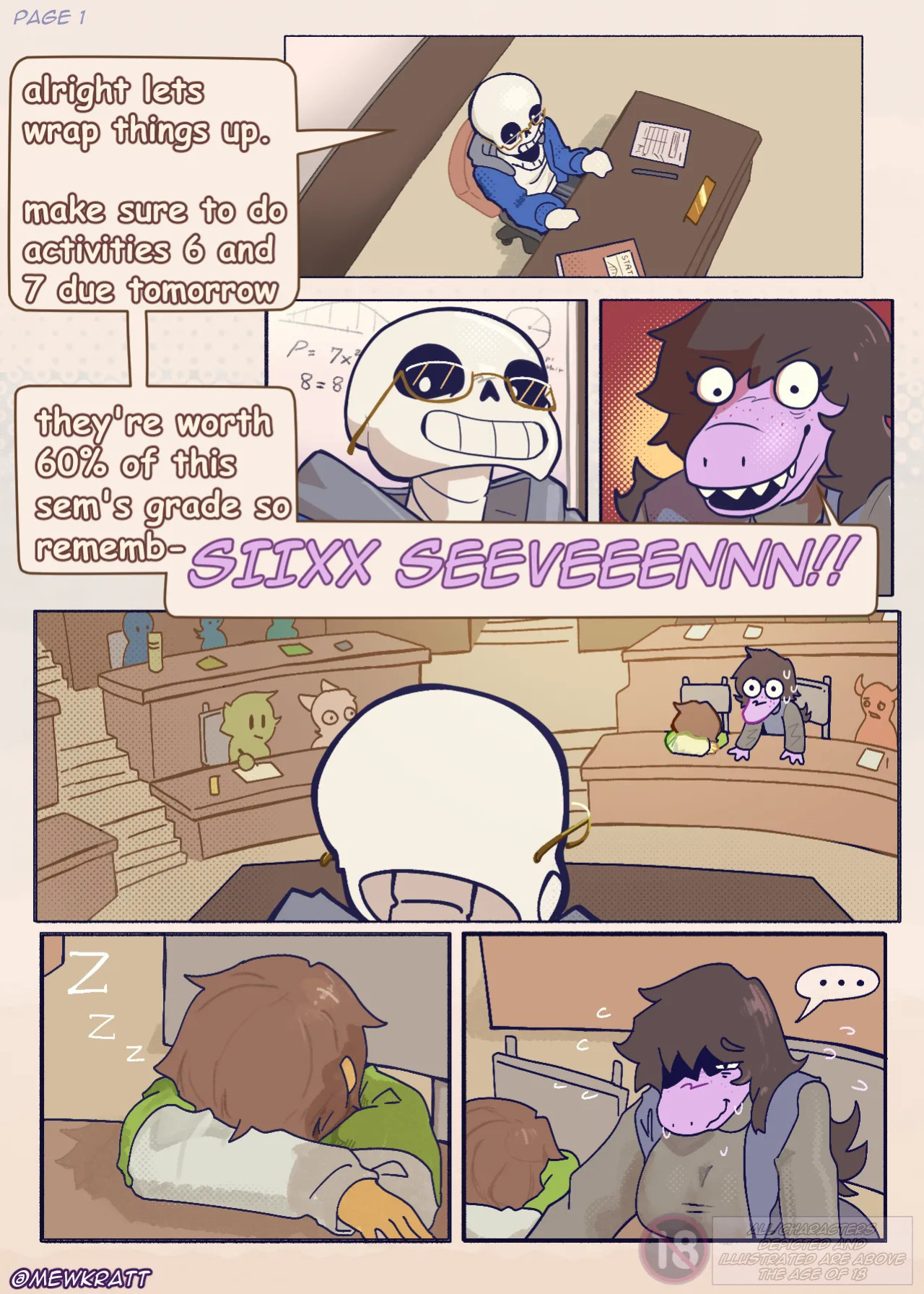 [MewKratt ]Totally Responsible Dorkmates (Deltarune) (WIP sketches) (Ongoing)
