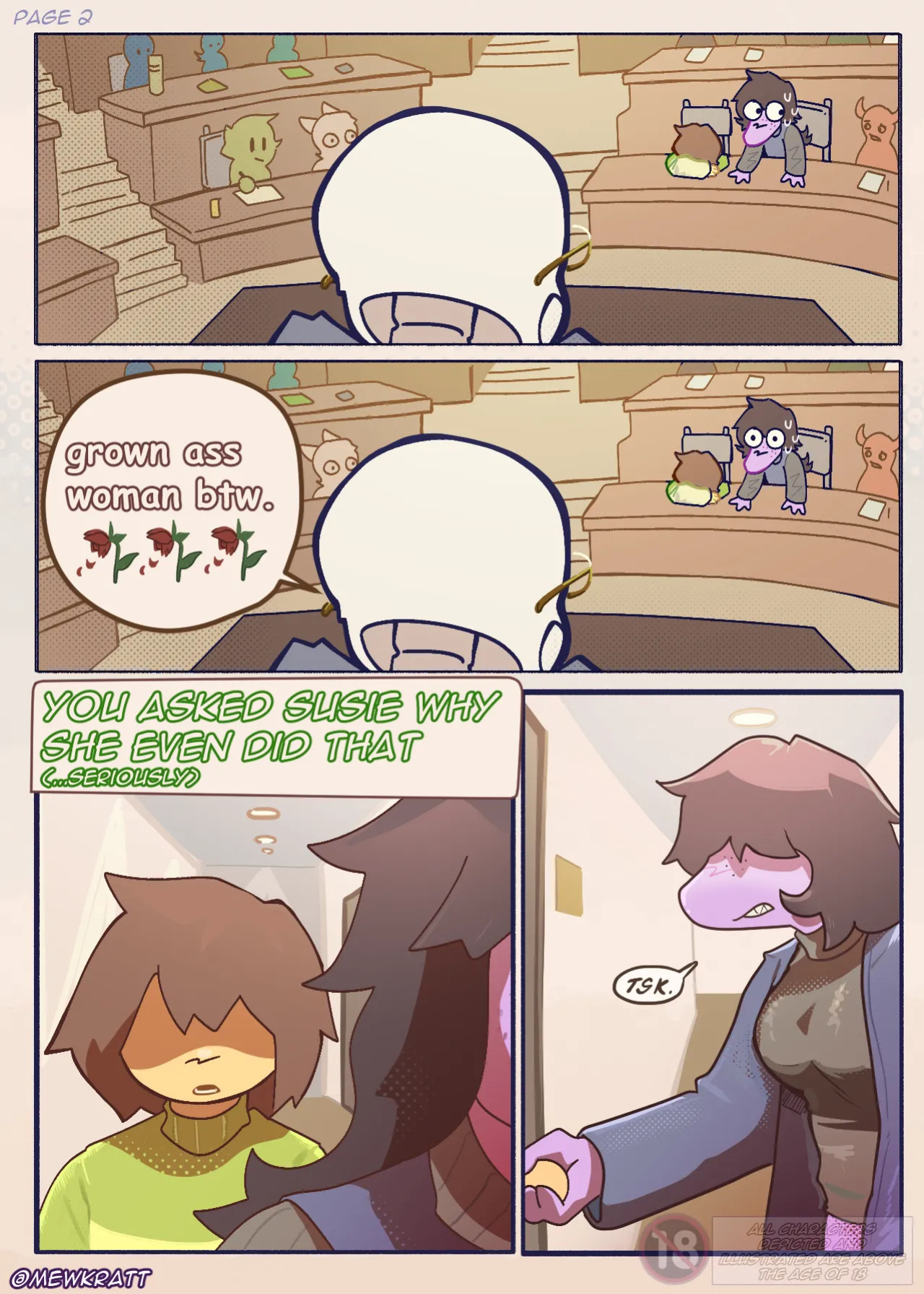 [MewKratt ]Totally Responsible Dorkmates (Deltarune) (WIP sketches) (Ongoing)