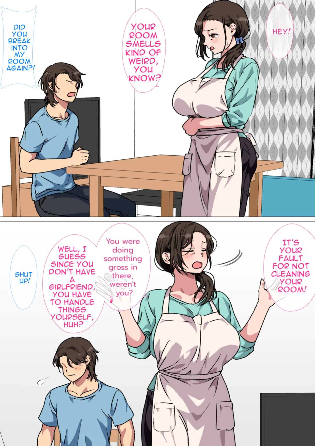 [Circle Spice] Haha ga Ecchi na Chouhatsu Shite Kita node Gaman Dekizu ni Hangeki Shimashita. | My mom started seducing me, so I couldn't hold back and fuck her. [English] [MTL]