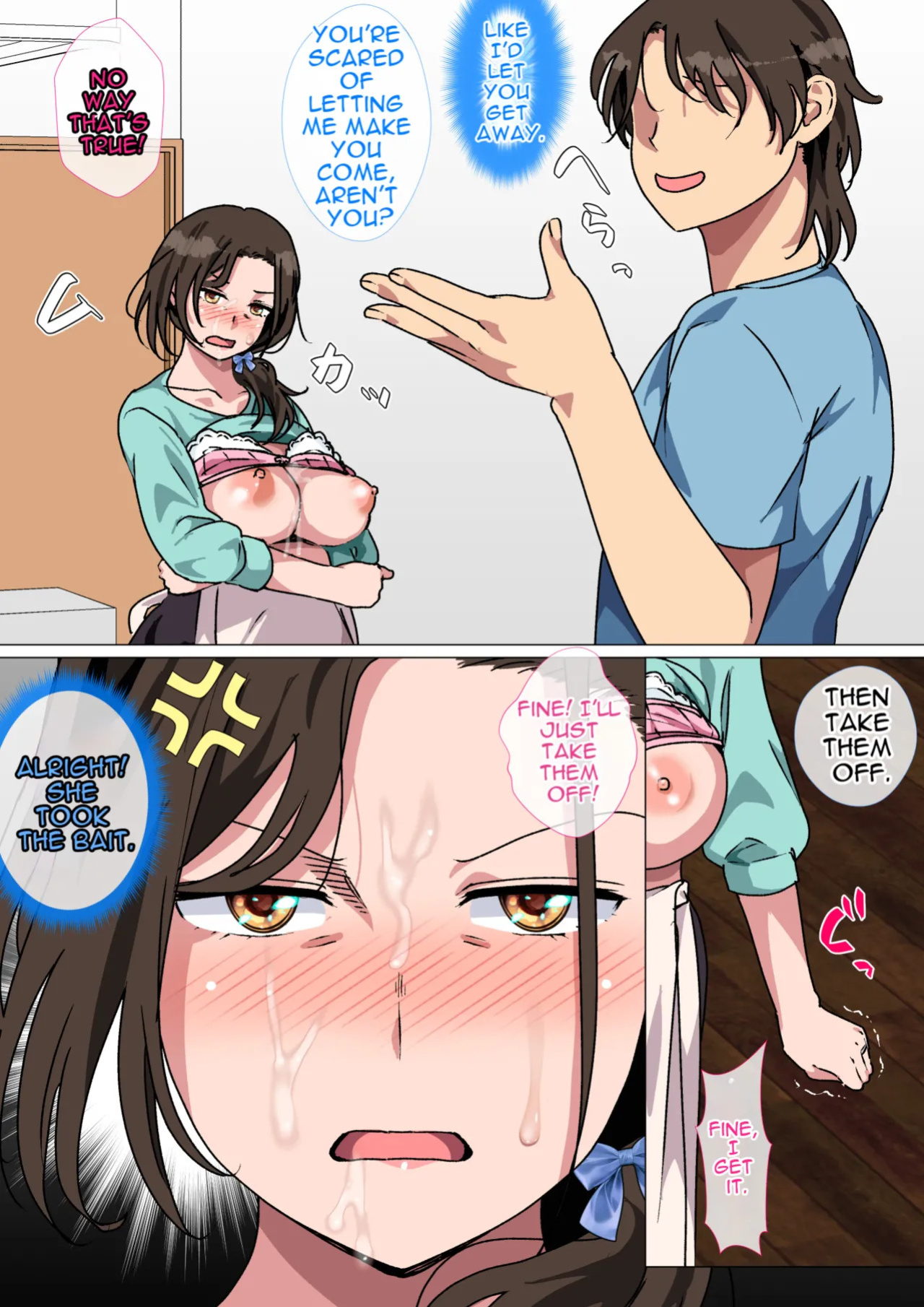 [Circle Spice] Haha ga Ecchi na Chouhatsu Shite Kita node Gaman Dekizu ni Hangeki Shimashita. | My mom started seducing me, so I couldn't hold back and fuck her. [English] [MTL]