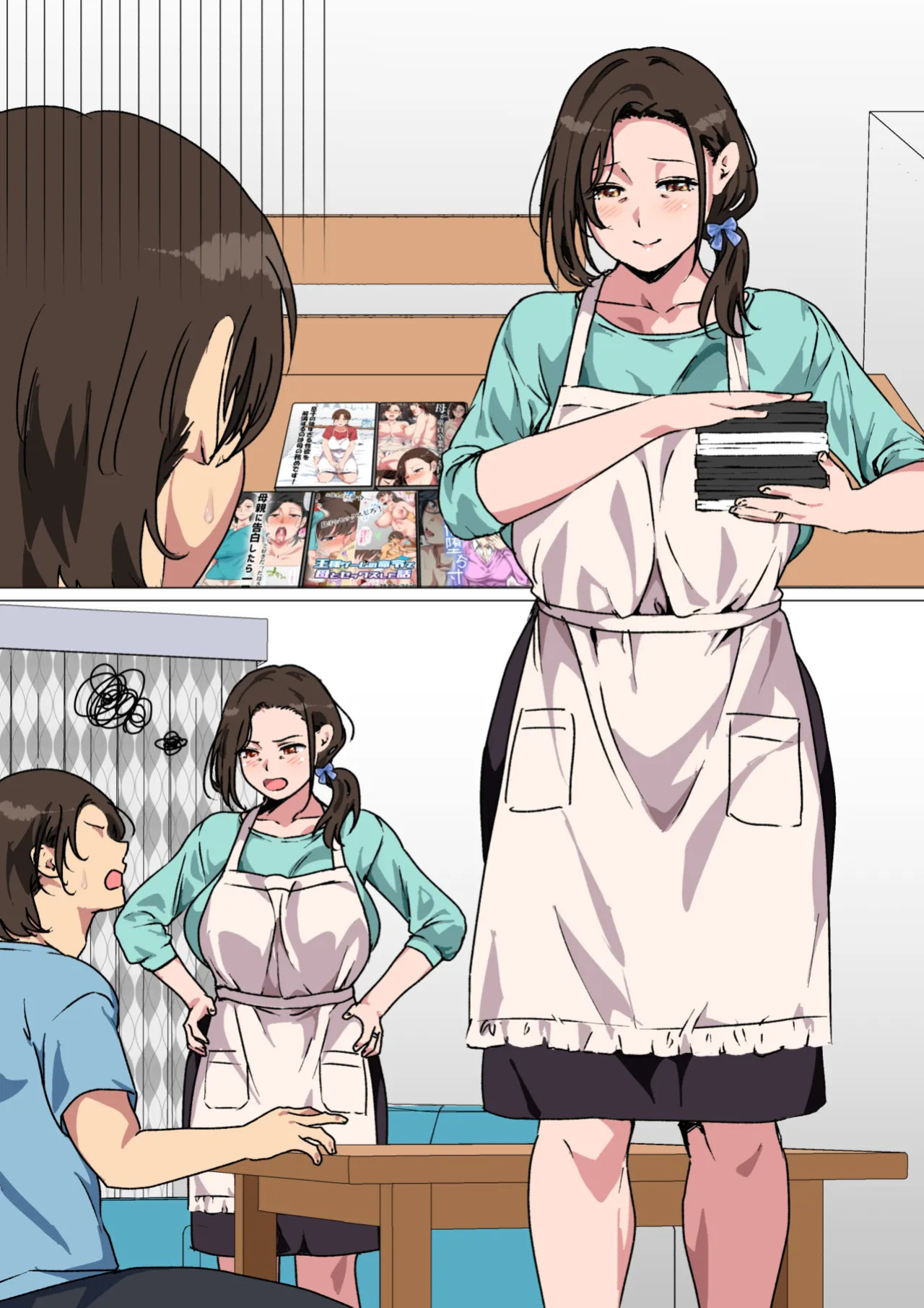 [Circle Spice] Haha ga Ecchi na Chouhatsu Shite Kita node Gaman Dekizu ni Hangeki Shimashita. | My mom started seducing me, so I couldn't hold back and fuck her. [English] [MTL]
