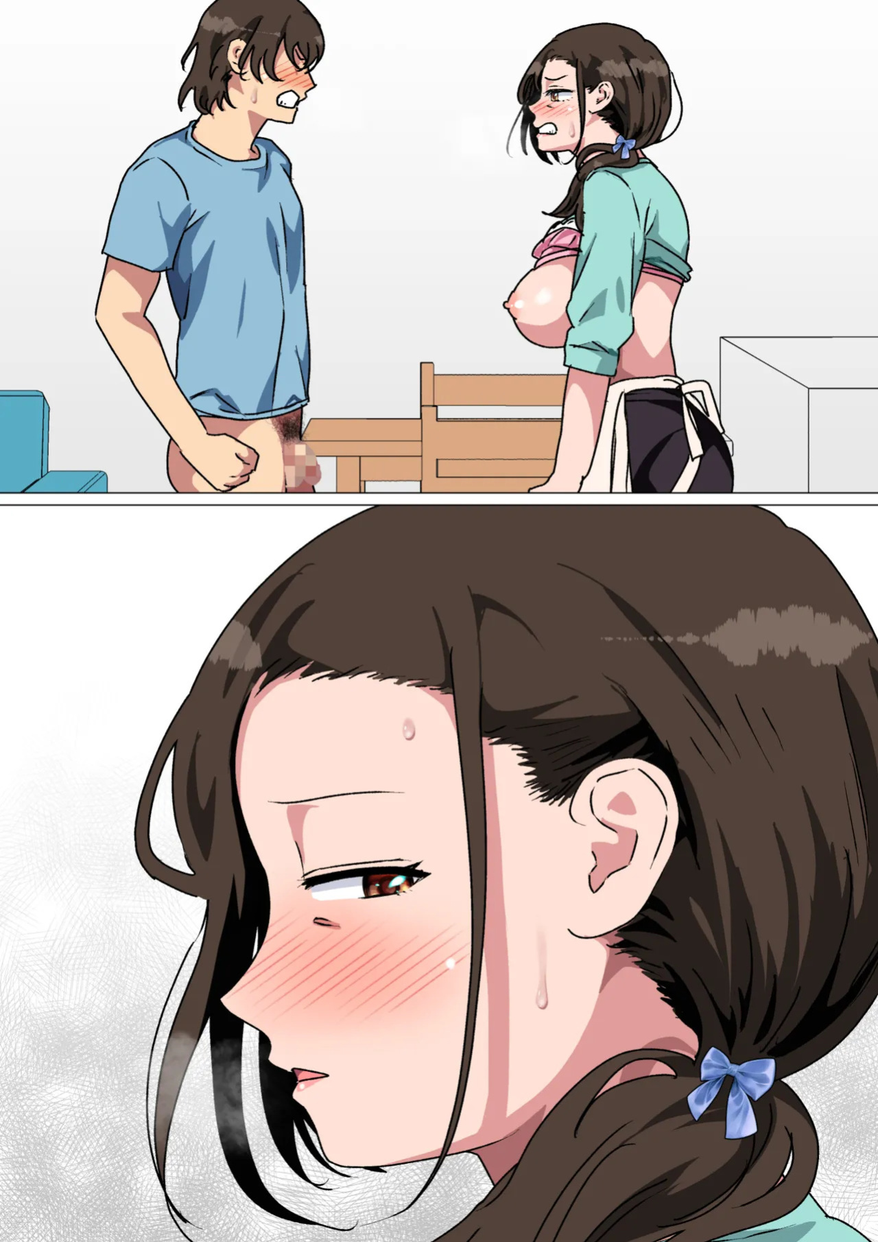 [Circle Spice] Haha ga Ecchi na Chouhatsu Shite Kita node Gaman Dekizu ni Hangeki Shimashita. | My mom started seducing me, so I couldn't hold back and fuck her. [English] [MTL]