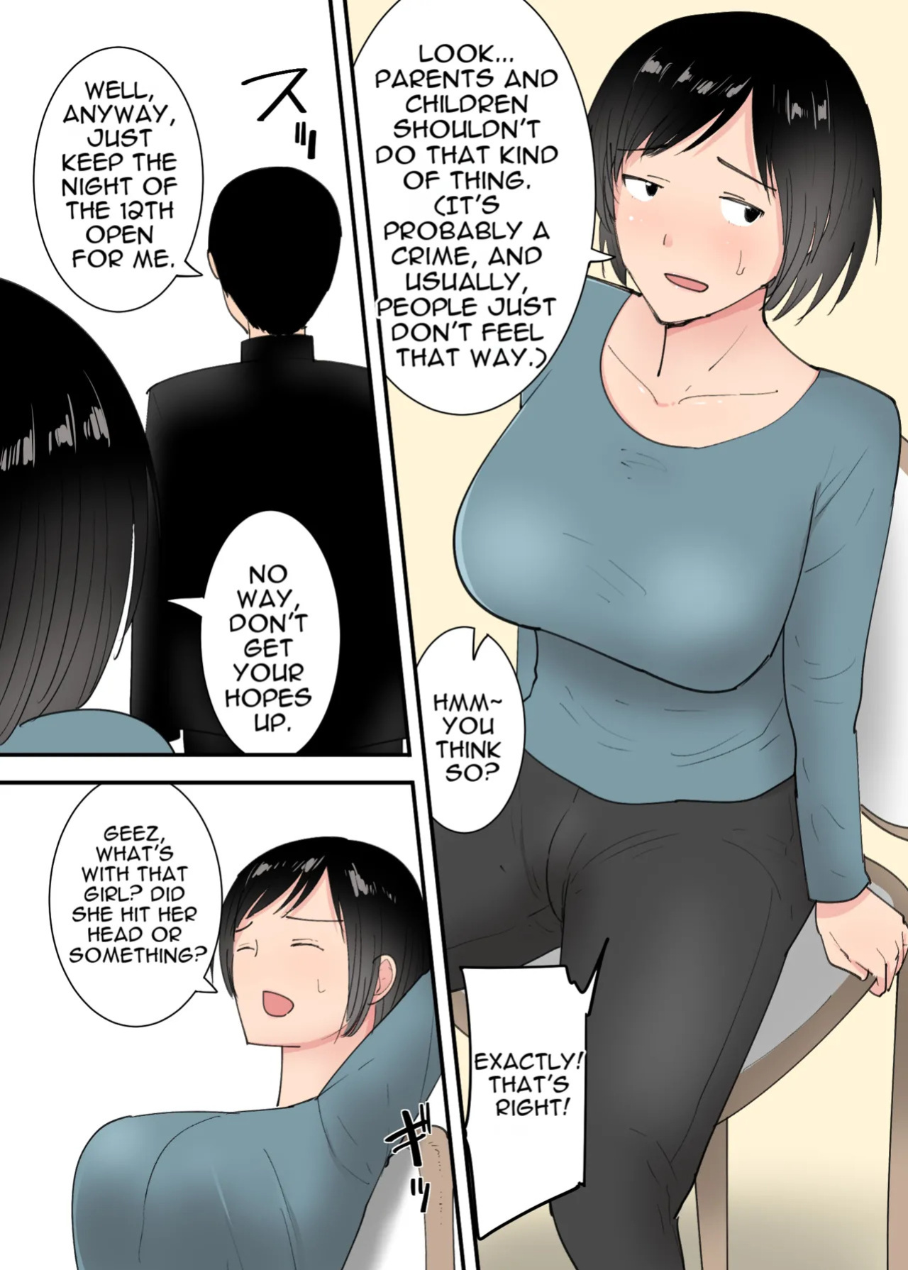 [Templicher] Kaa-san to Sex Shita Mikkakan | Three Days of Sex with My Mom [English] [MTL]