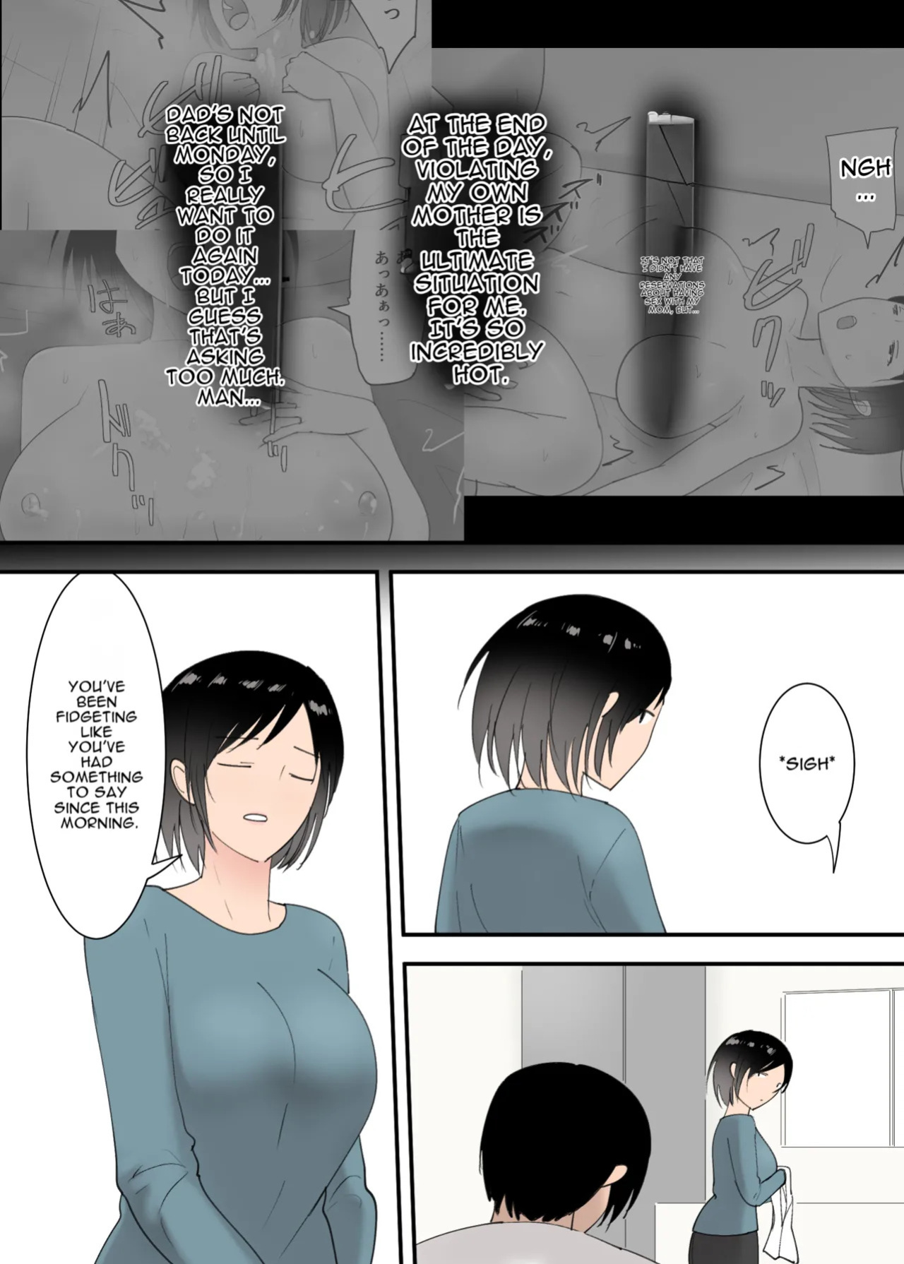 [Templicher] Kaa-san to Sex Shita Mikkakan | Three Days of Sex with My Mom [English] [MTL]