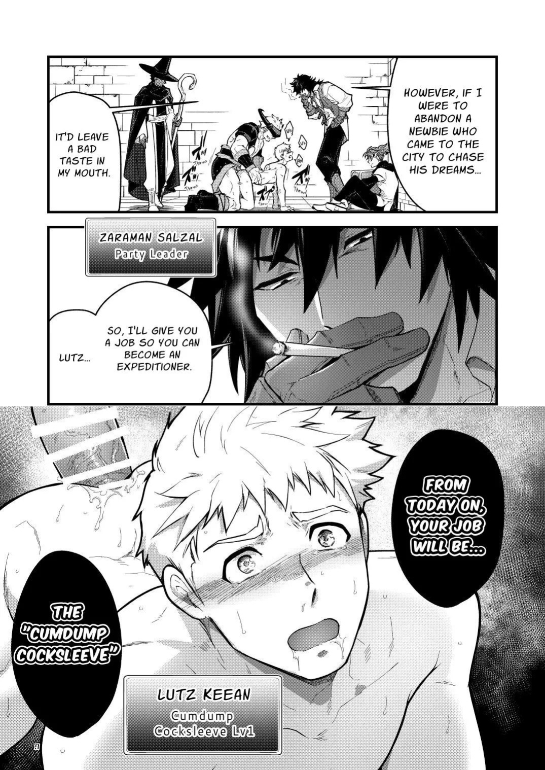 (YaroFes2025-summer-) [Seii Daishougun (ITKZ)] Ingoku no Meikyu - Job-mei 'onaho' no Shinjin Tansakusha wa Nakamatachi ni chokyo (Leveling) sarete Lv99 no Nikubenkininaru - [Digital] [English]