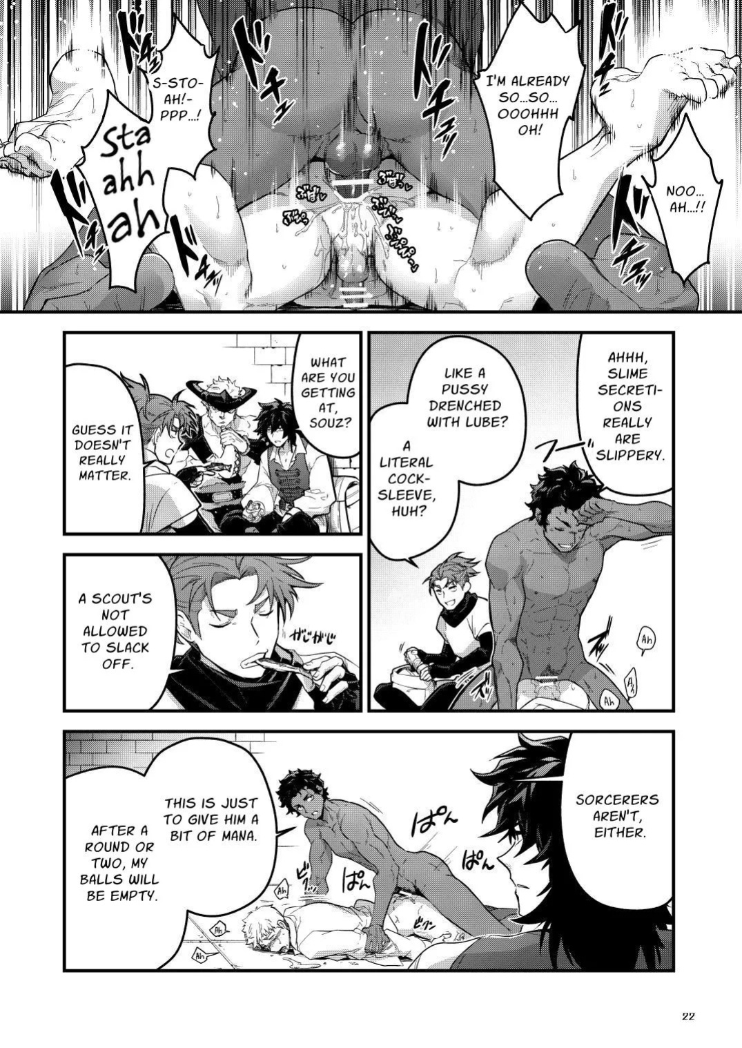 (YaroFes2025-summer-) [Seii Daishougun (ITKZ)] Ingoku no Meikyu - Job-mei 'onaho' no Shinjin Tansakusha wa Nakamatachi ni chokyo (Leveling) sarete Lv99 no Nikubenkininaru - [Digital] [English]