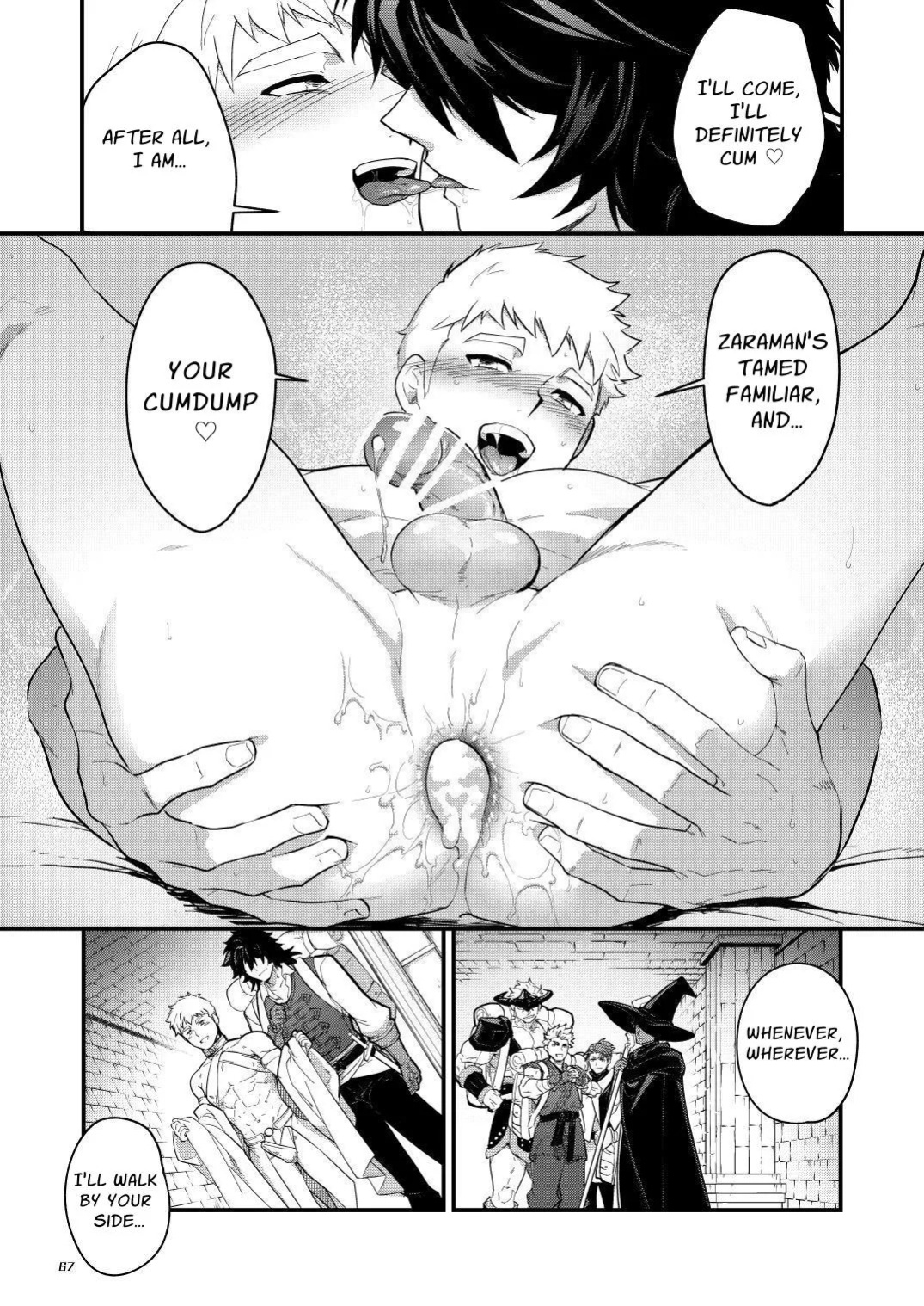 (YaroFes2025-summer-) [Seii Daishougun (ITKZ)] Ingoku no Meikyu - Job-mei 'onaho' no Shinjin Tansakusha wa Nakamatachi ni chokyo (Leveling) sarete Lv99 no Nikubenkininaru - [Digital] [English]