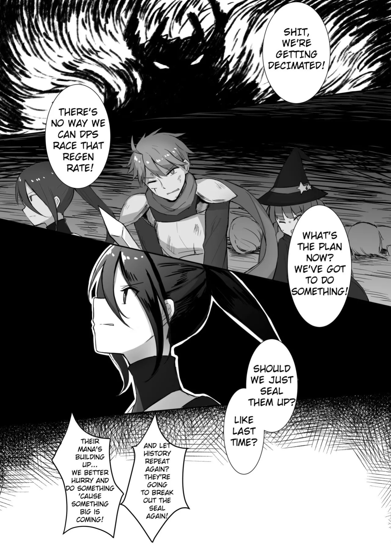 [Boukensha X no Sakaba (Boukensha C)] Maou Toubatsu Shippai Heroine Gisei Normal End de Utsu ni Natta Koutensei Futanari Kenshi to Otokonoko Shinkan no Hanashi | Crestfallen Futanari x Femboy Priest: Prepare to Cum Edition [English] [Decensored]