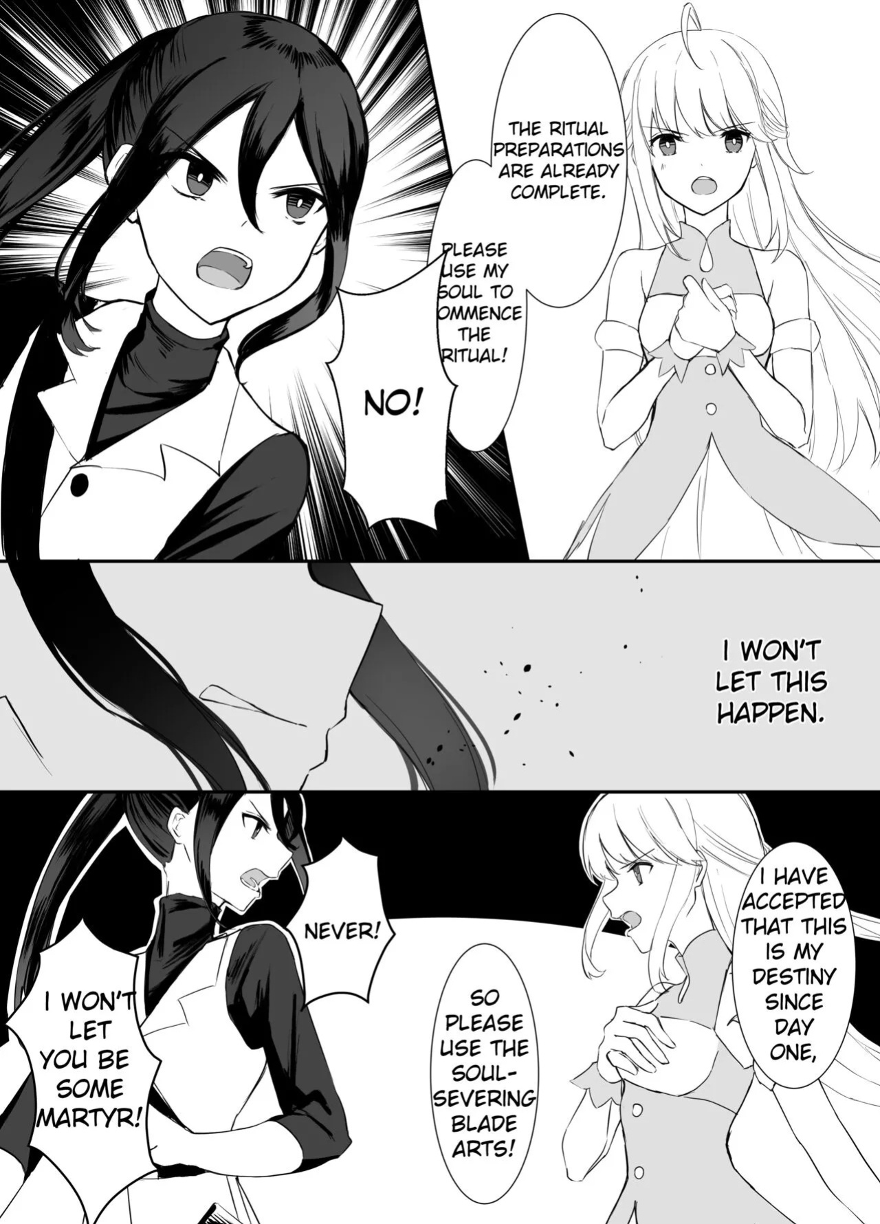 [Boukensha X no Sakaba (Boukensha C)] Maou Toubatsu Shippai Heroine Gisei Normal End de Utsu ni Natta Koutensei Futanari Kenshi to Otokonoko Shinkan no Hanashi | Crestfallen Futanari x Femboy Priest: Prepare to Cum Edition [English] [Decensored]