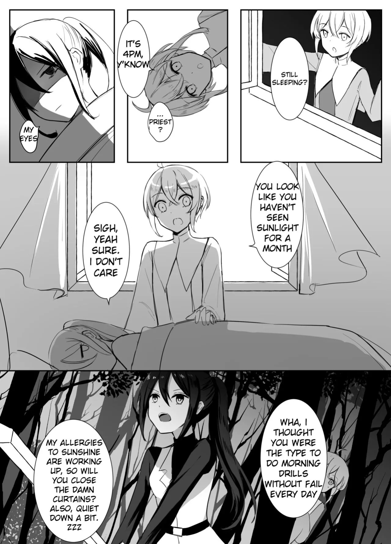 [Boukensha X no Sakaba (Boukensha C)] Maou Toubatsu Shippai Heroine Gisei Normal End de Utsu ni Natta Koutensei Futanari Kenshi to Otokonoko Shinkan no Hanashi | Crestfallen Futanari x Femboy Priest: Prepare to Cum Edition [English] [Decensored]