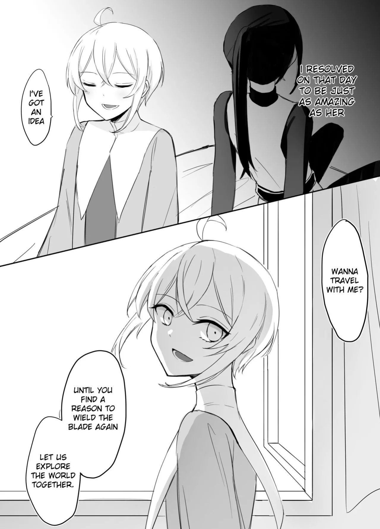 [Boukensha X no Sakaba (Boukensha C)] Maou Toubatsu Shippai Heroine Gisei Normal End de Utsu ni Natta Koutensei Futanari Kenshi to Otokonoko Shinkan no Hanashi | Crestfallen Futanari x Femboy Priest: Prepare to Cum Edition [English] [Decensored]