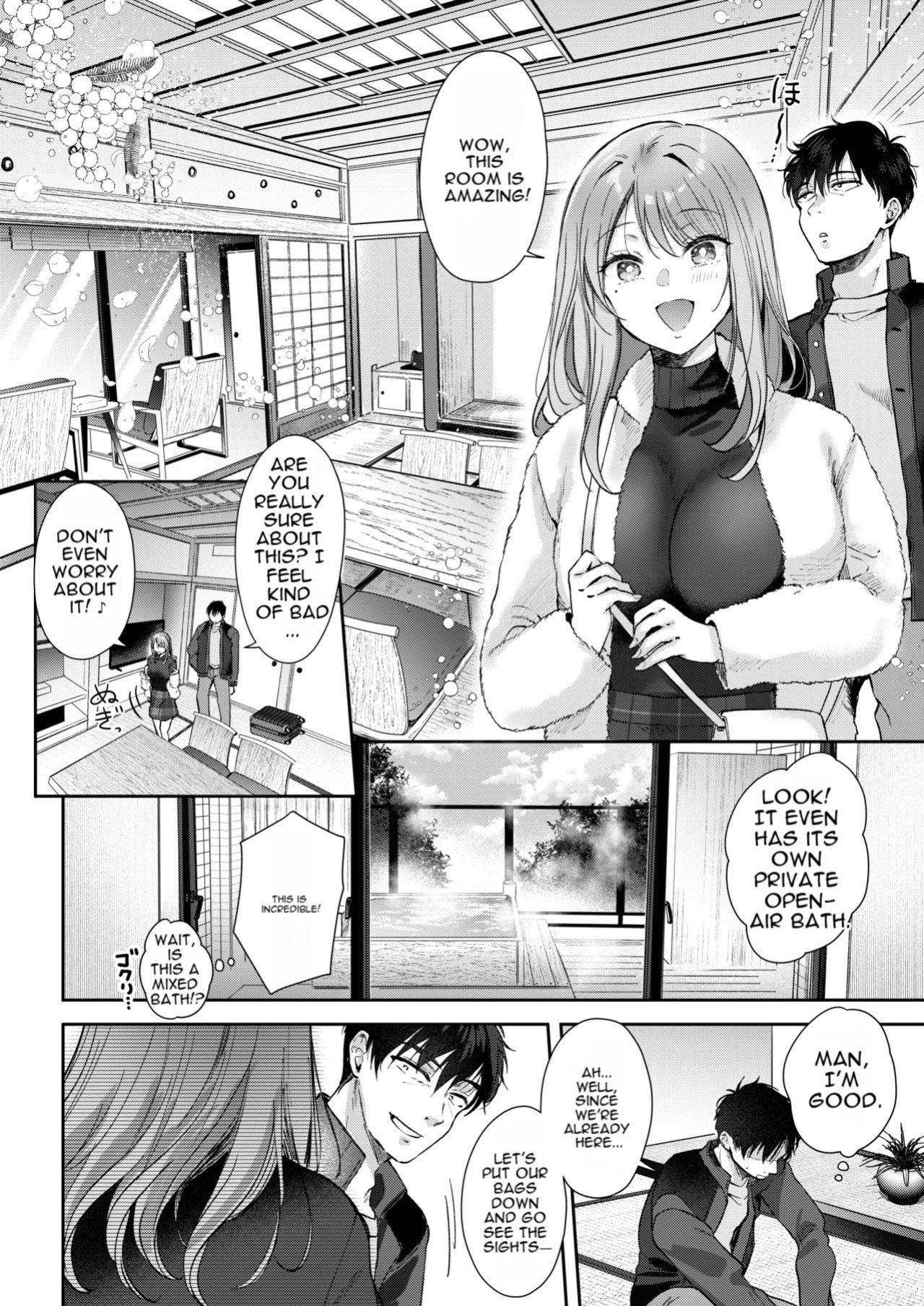 [ENJI (Gen)] A Day Off Getting Milked Dry at a Hot Spring by the Subordinate I Thought Was Innocent [English][MTL]