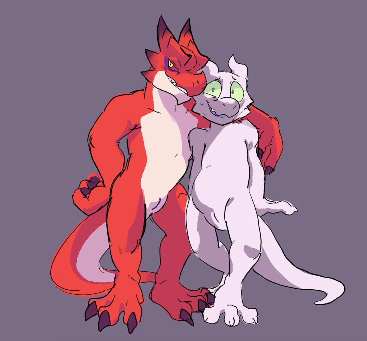 [lock-wolf / knoty_dog / inklings] faessi and master
