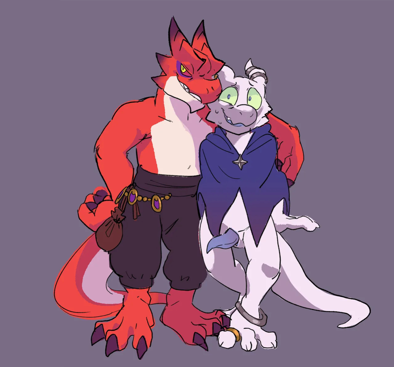 [lock-wolf / knoty_dog / inklings] faessi and master