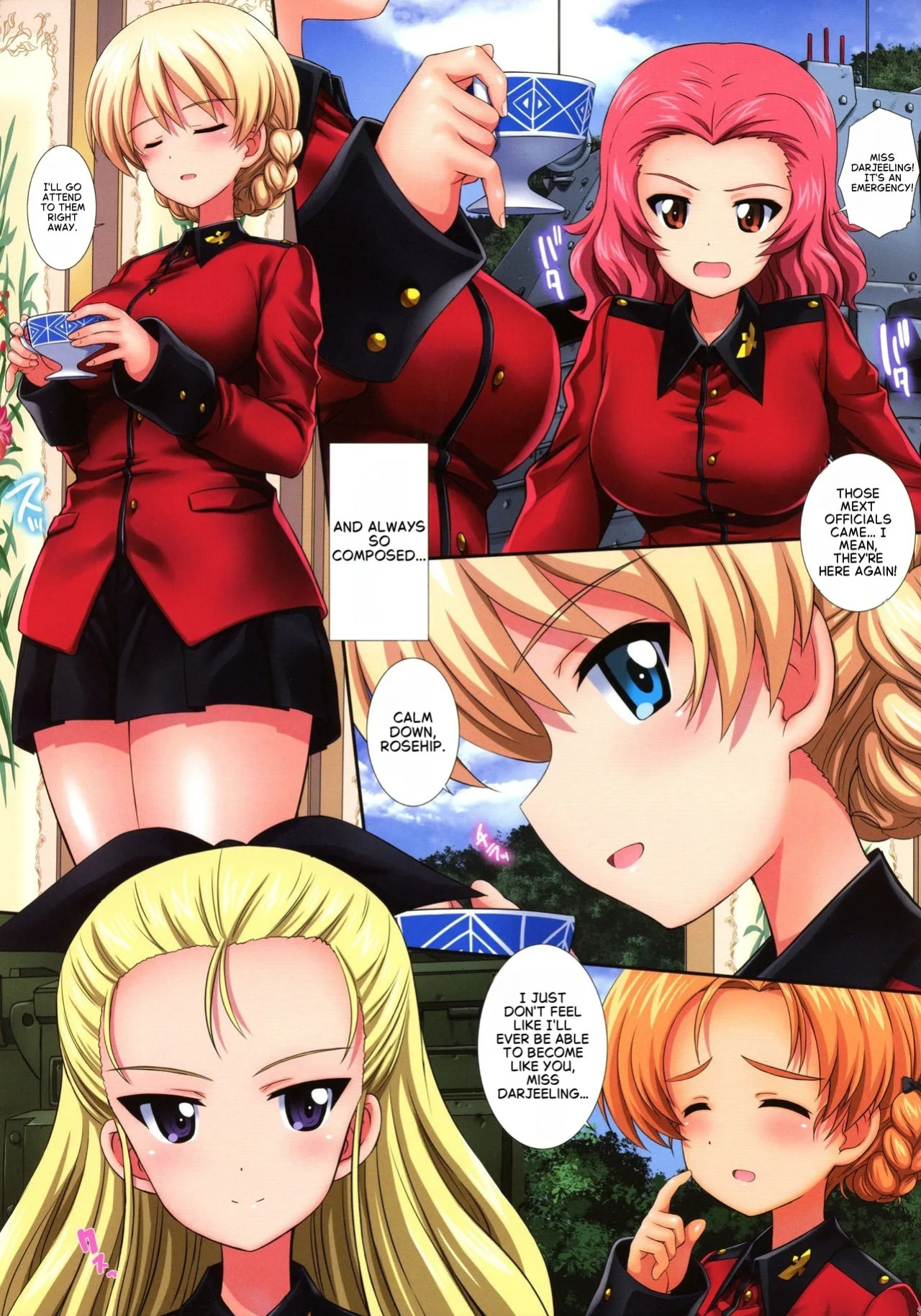 (C97) [Kamogawaya (Kamogawa Tanuki)] Gochuumon wa Koucha desu ka? 3 - Is the order a cup of tea? 3 (Girls und Panzer) [English]