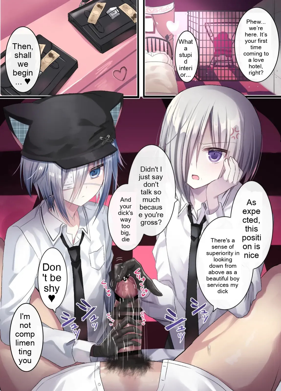 [Usagi Zangeshitsu (Touga)] Otona o Nameta Namaiki x Cool Shounen Kyousei Iki Gaman Taiketsu ~Tomodachi ni Miidasu Retsujou~ | A Sassy Kid Who Underestimates Adults vs. A Cool Teen: A Forced Orgasm Endurance Battle ~Discovering Lust in a Friend~ [English]